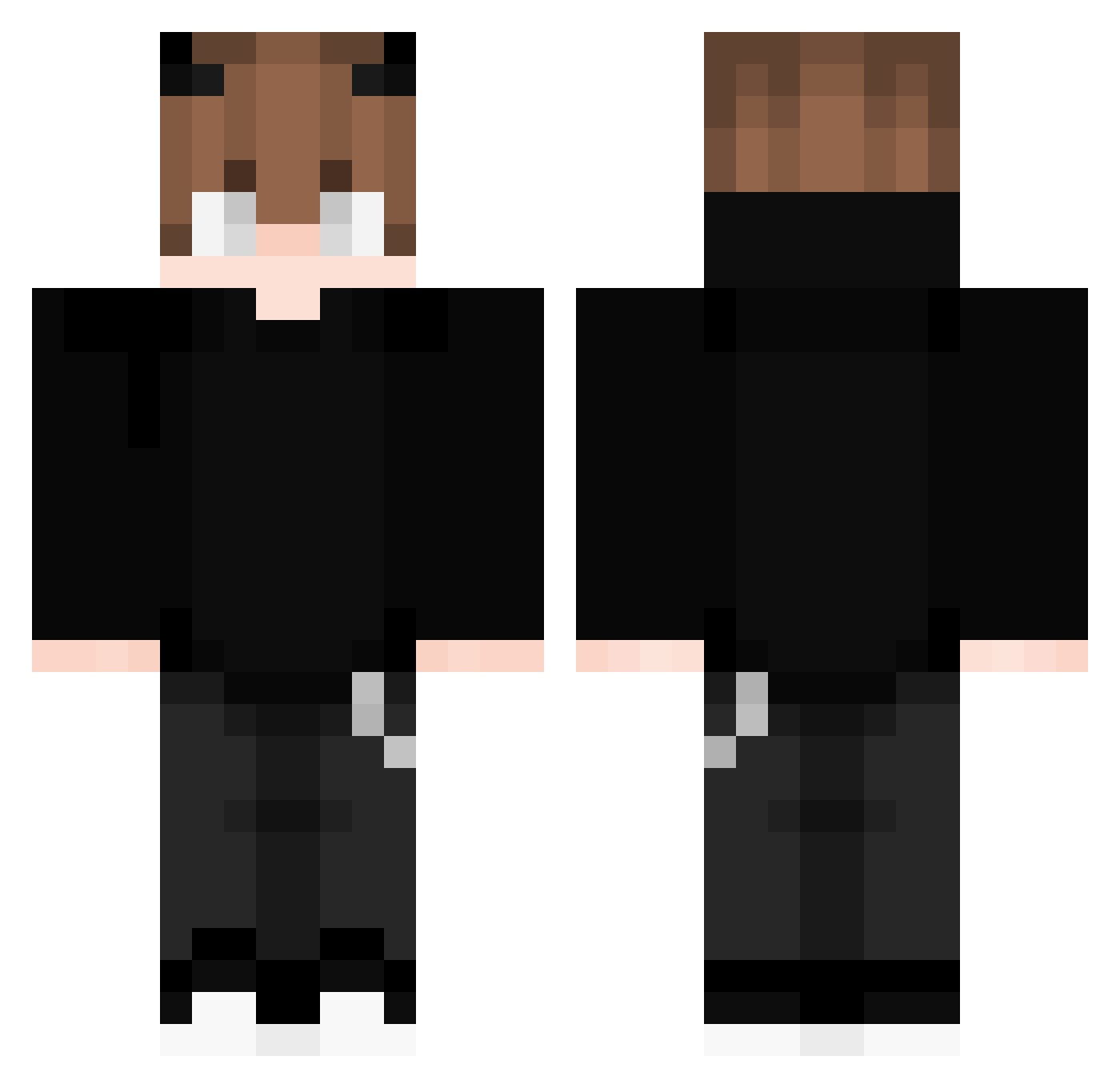 DrkMaxGame Minecraft skin, front and back view