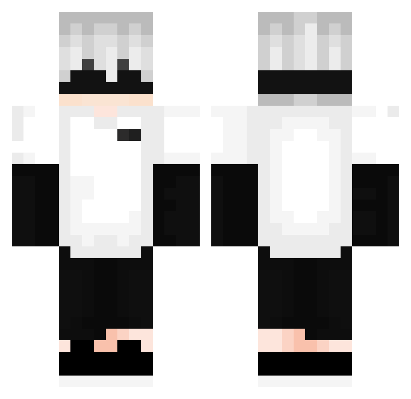 C3LDIUX Minecraft skin, front and back view