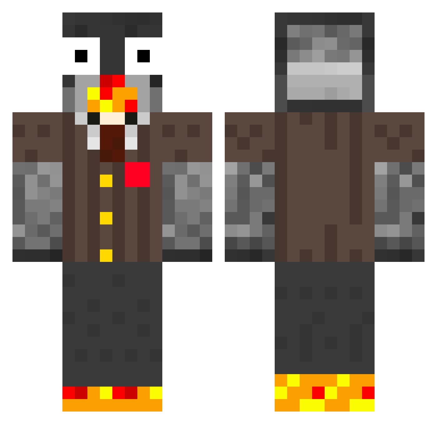 Jimmy_RT Minecraft skin, front and back view
