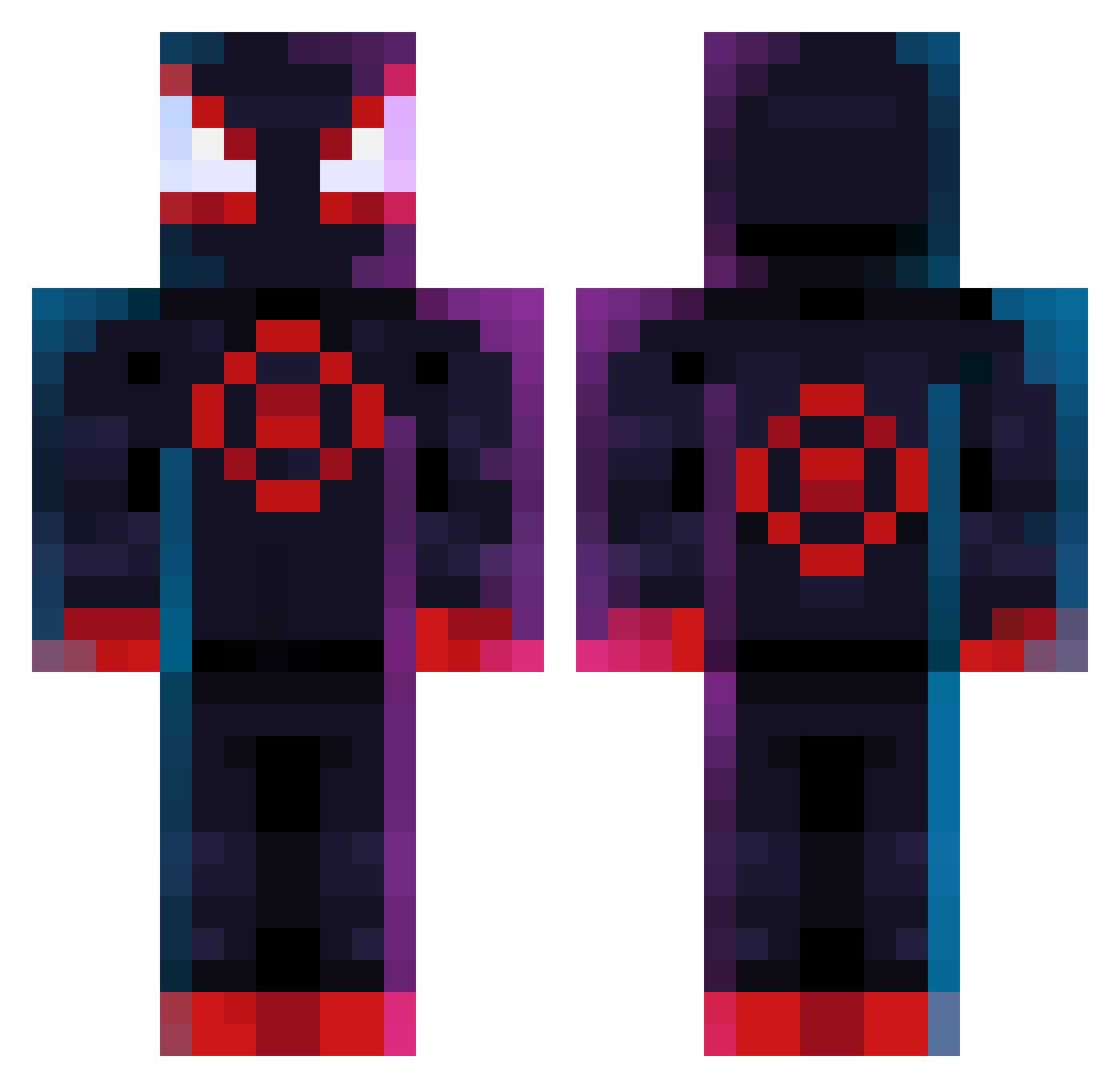 cabezon1000 Minecraft skin, front and back view