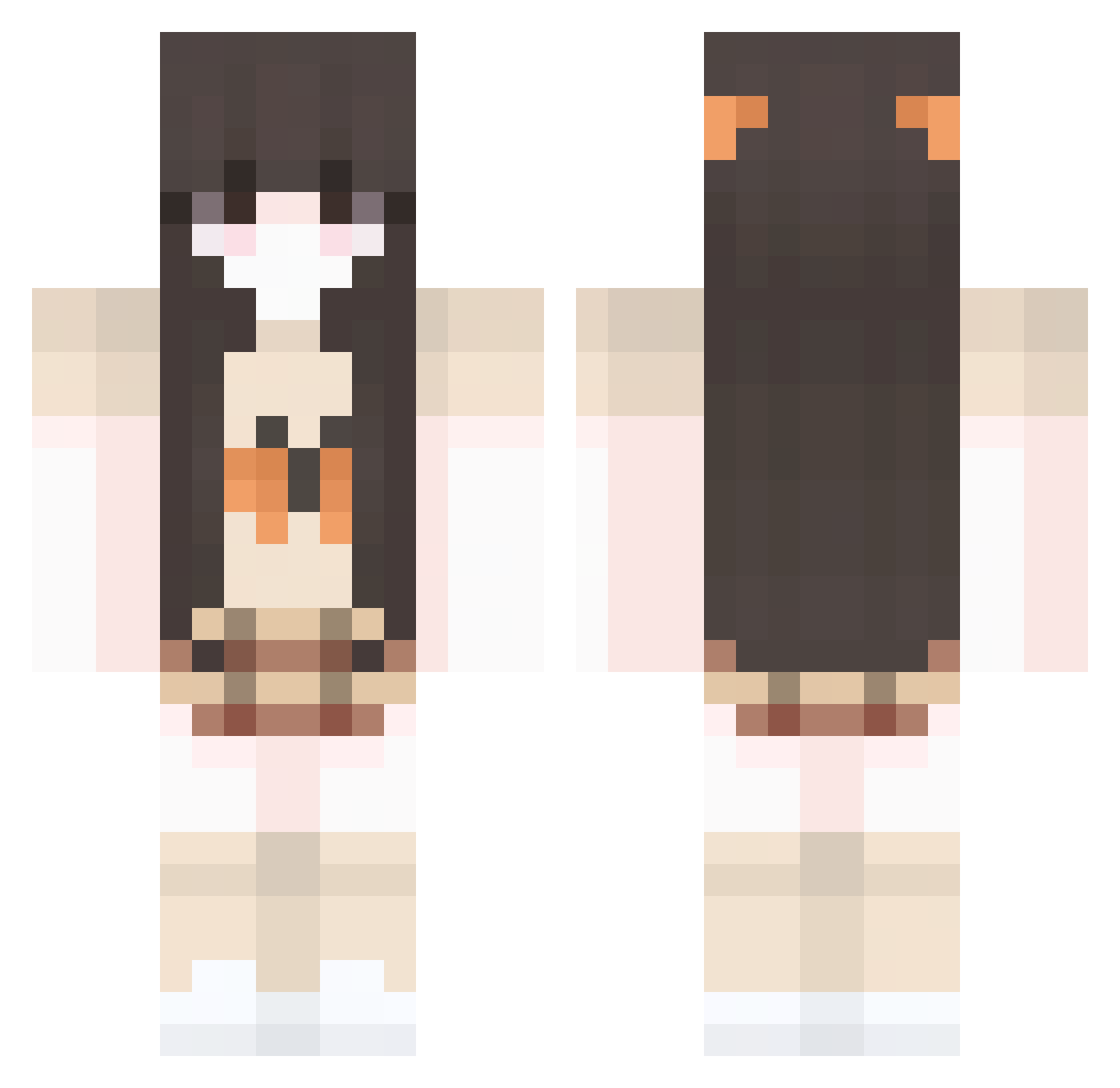 baby_p1g Minecraft skin, front and back view
