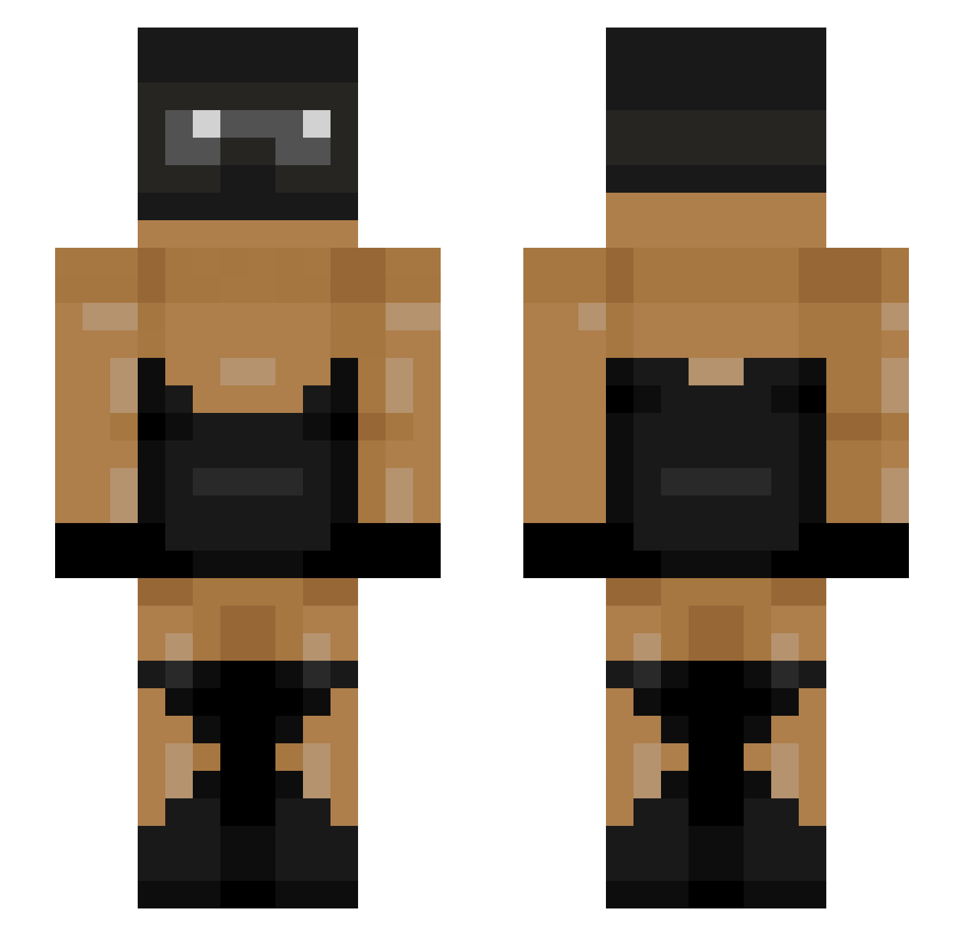 Amaya8_pro_ Minecraft skin, front and back view