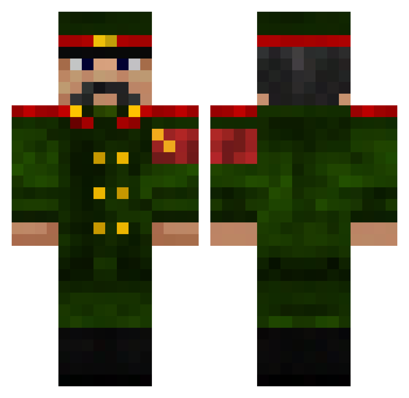 llorenzo_exe Minecraft skin, front and back view