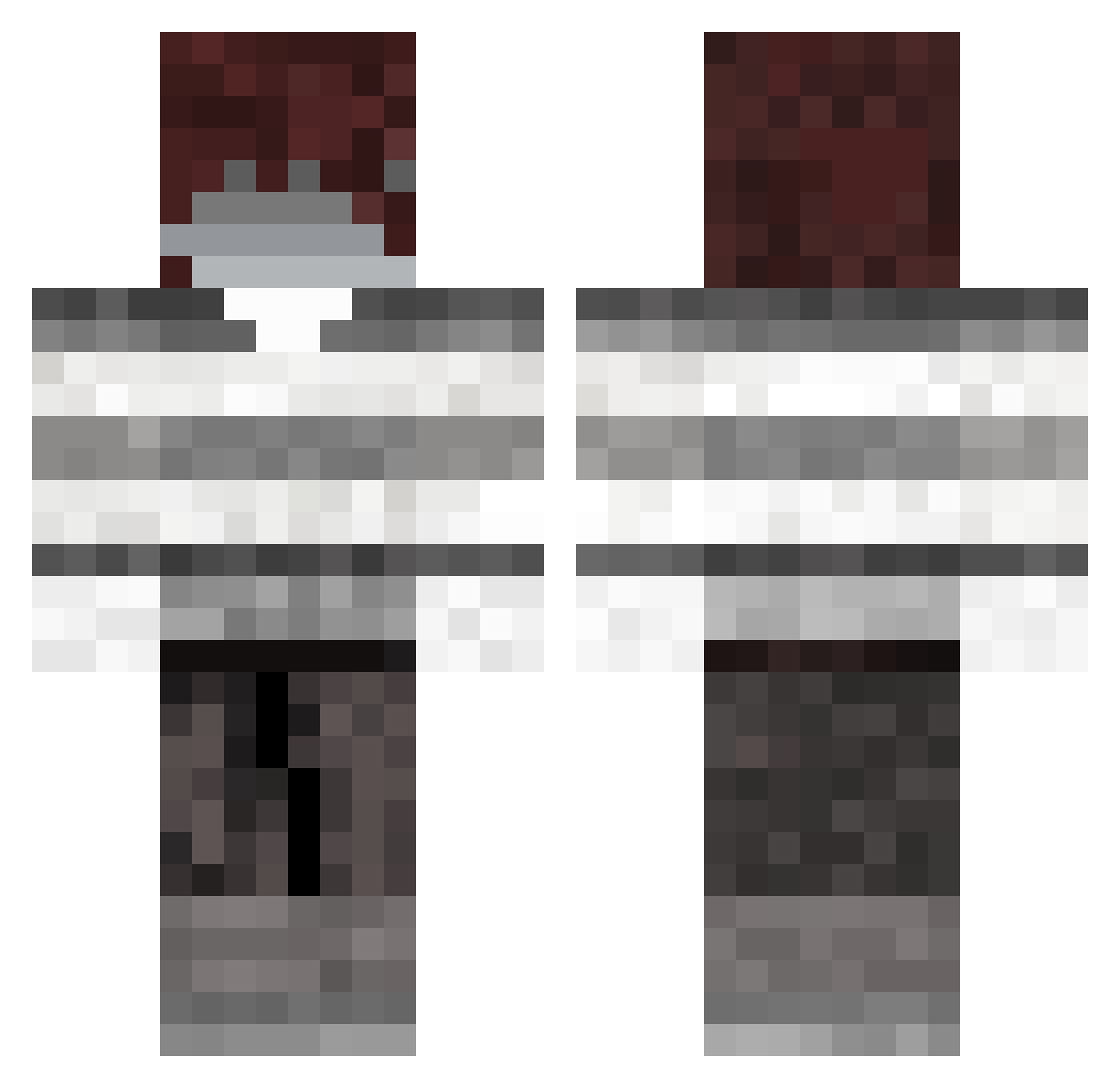 C0ntr Minecraft skin, front and back view