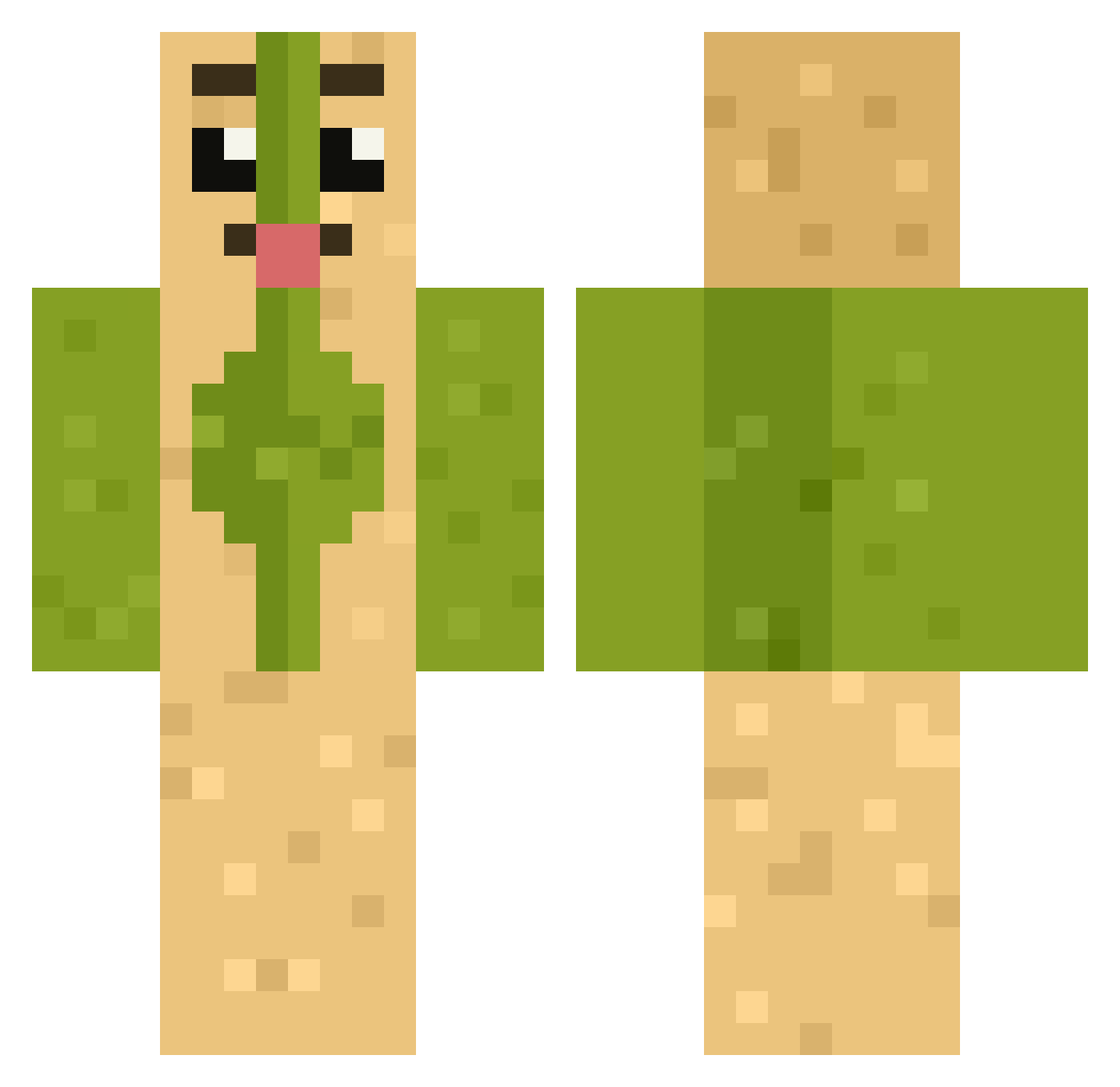 f1stic_ Minecraft skin, front and back view