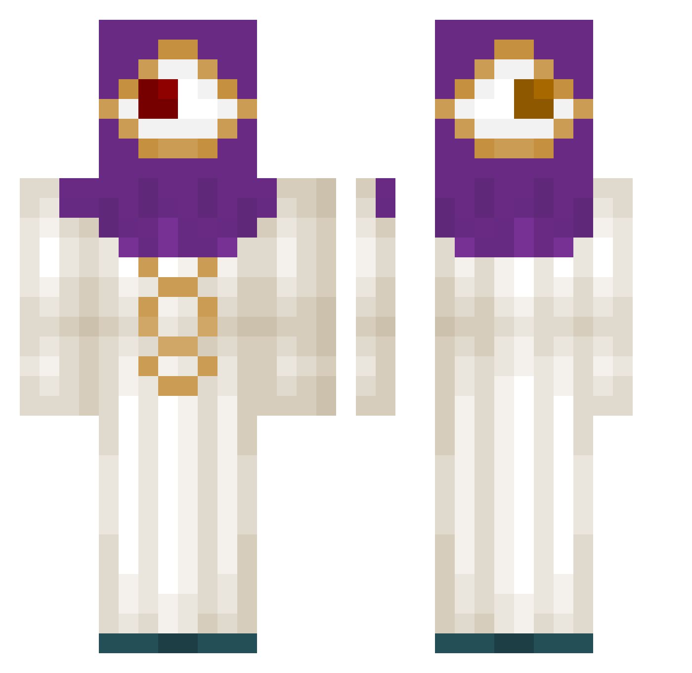 hotboxinnn Minecraft skin, front and back view