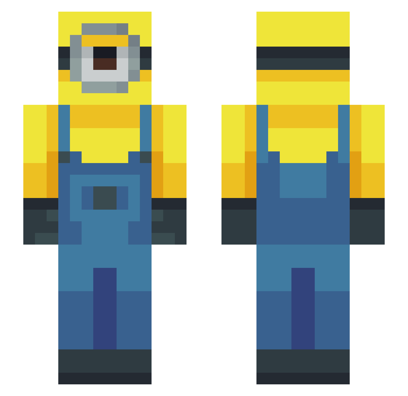 natillasconsal Minecraft skin, front and back view
