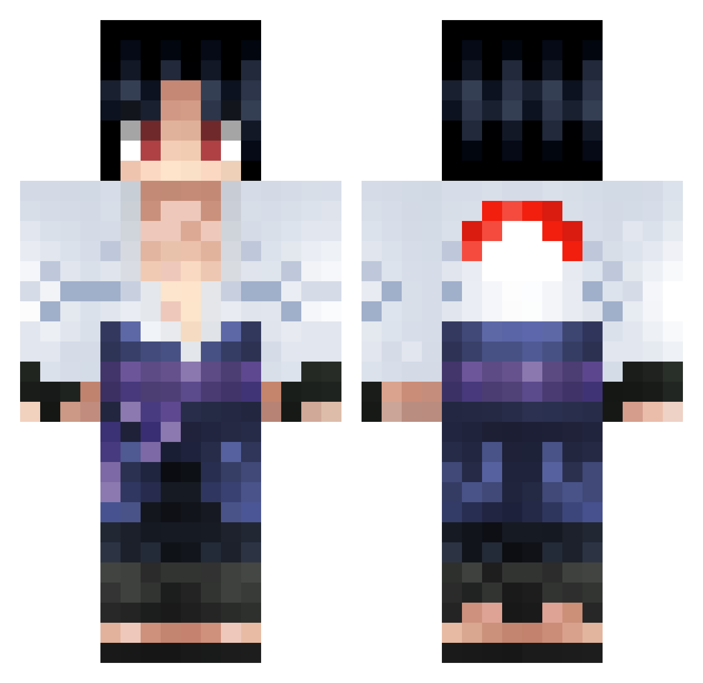 LEBGDU85 Minecraft skin, front and back view
