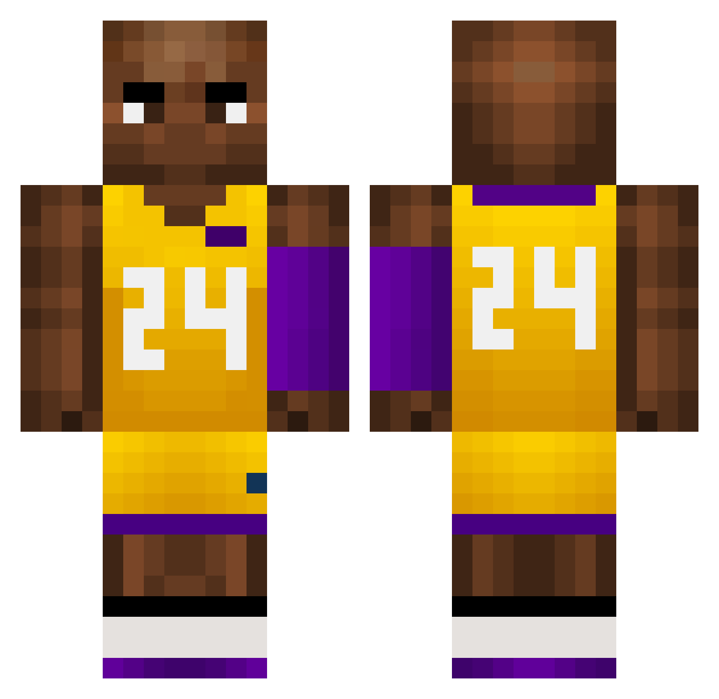 lOolGodMoonloOl Minecraft skin, front and back view