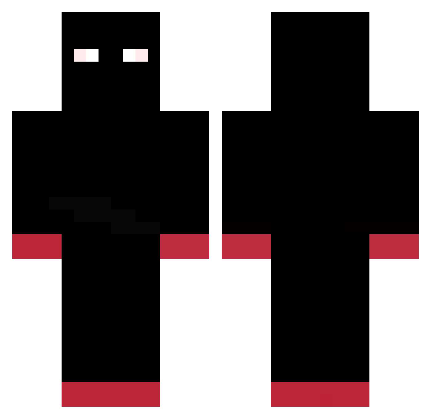 iG12o8 Minecraft skin, front and back view