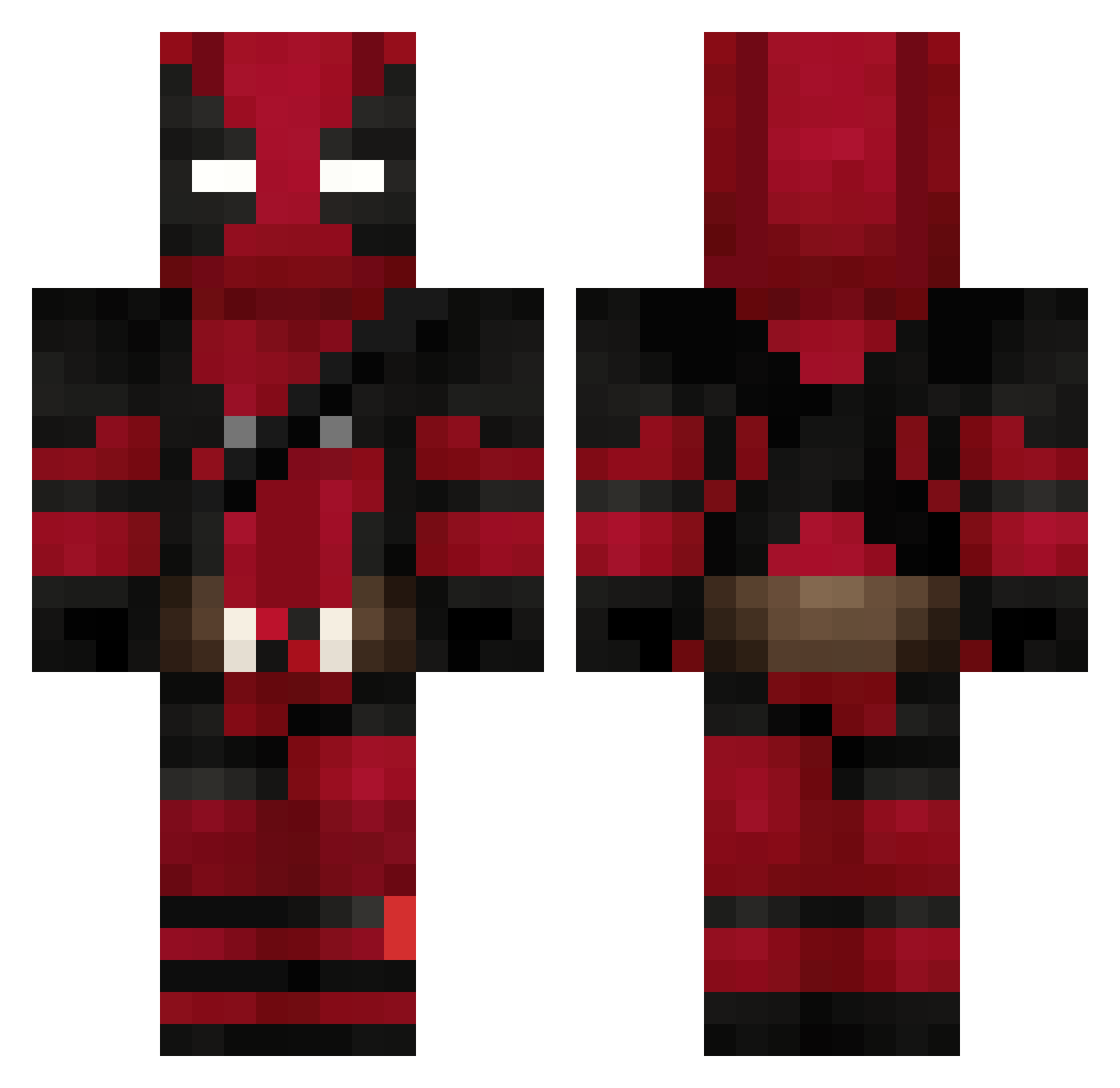 Weather1332 Minecraft skin, front and back view