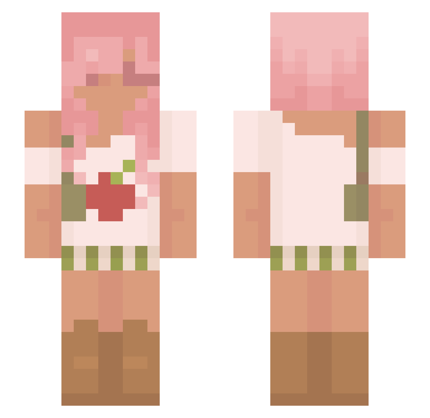 kenfwill Minecraft skin, front and back view