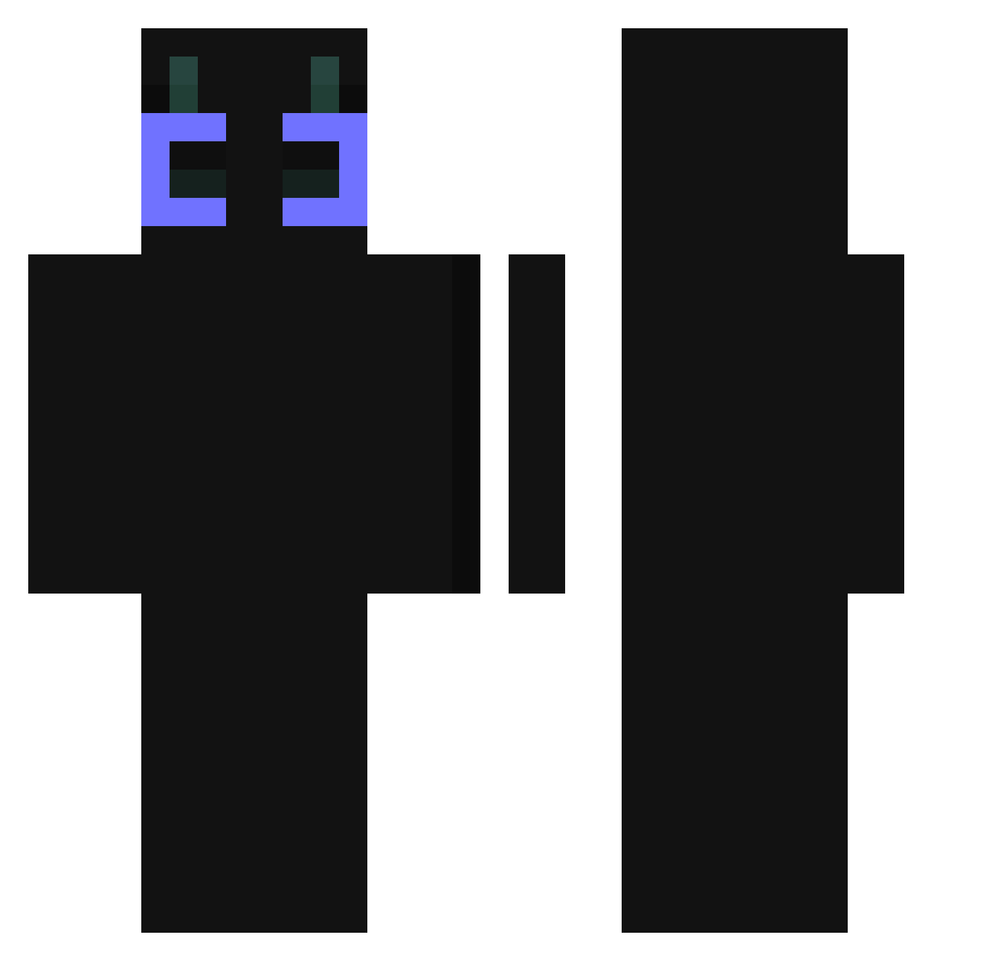 Rimuru217 Minecraft skin, front and back view