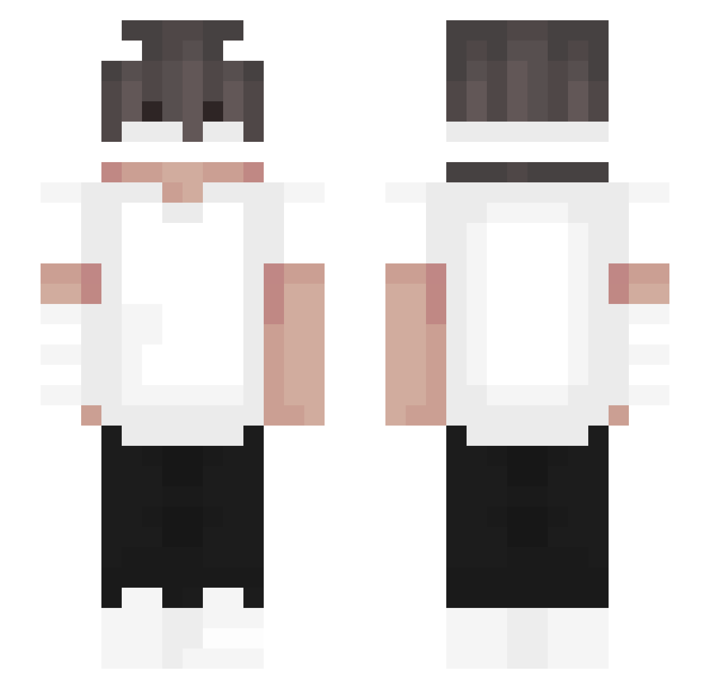 voidbruu Minecraft skin, front and back view