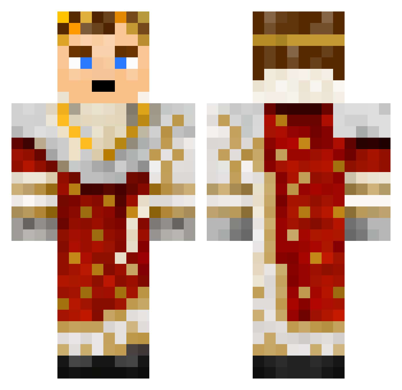 Tripot Minecraft skin, front and back view