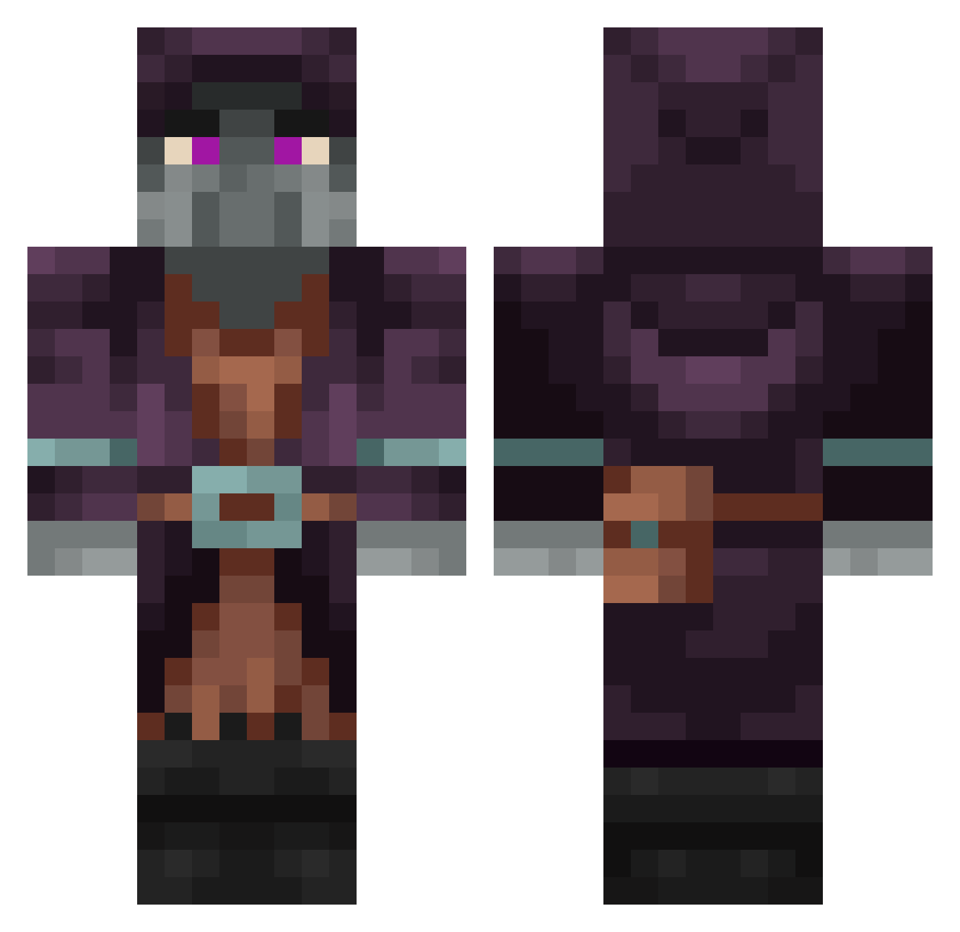 Rossi_787 Minecraft skin, front and back view