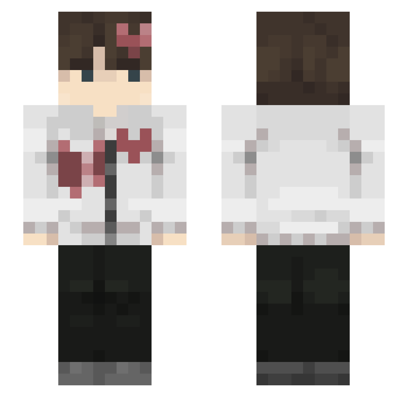 wellchik Minecraft skin, front and back view