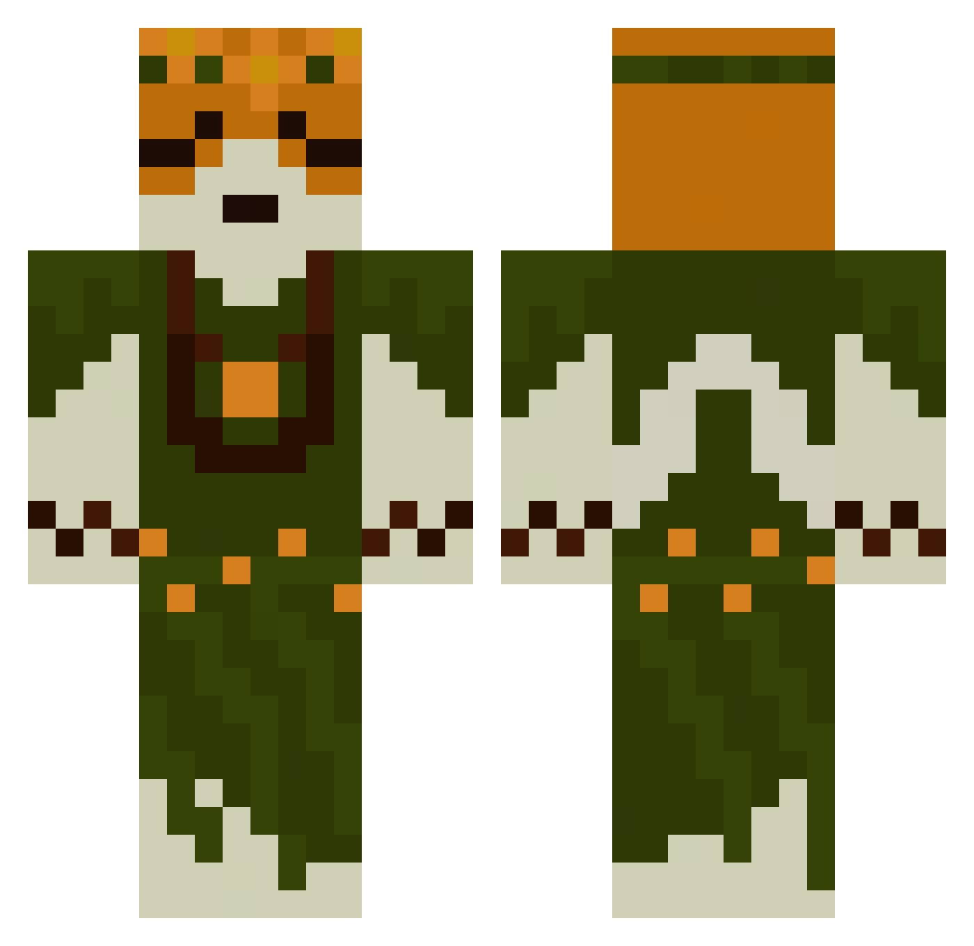 Curro_ Minecraft skin, front and back view