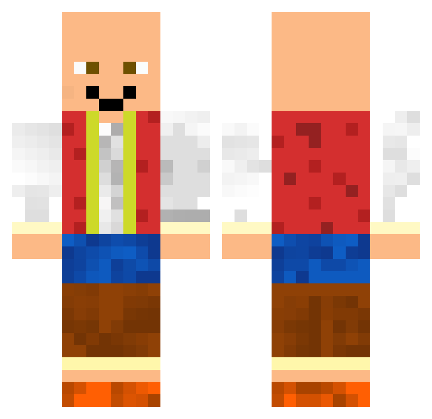 EfeFazIl Minecraft skin, front and back view