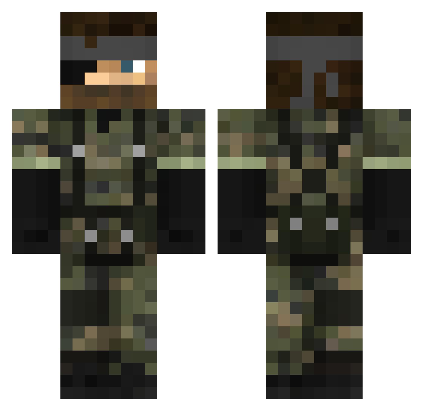 Danielseixas Minecraft skin, front and back view