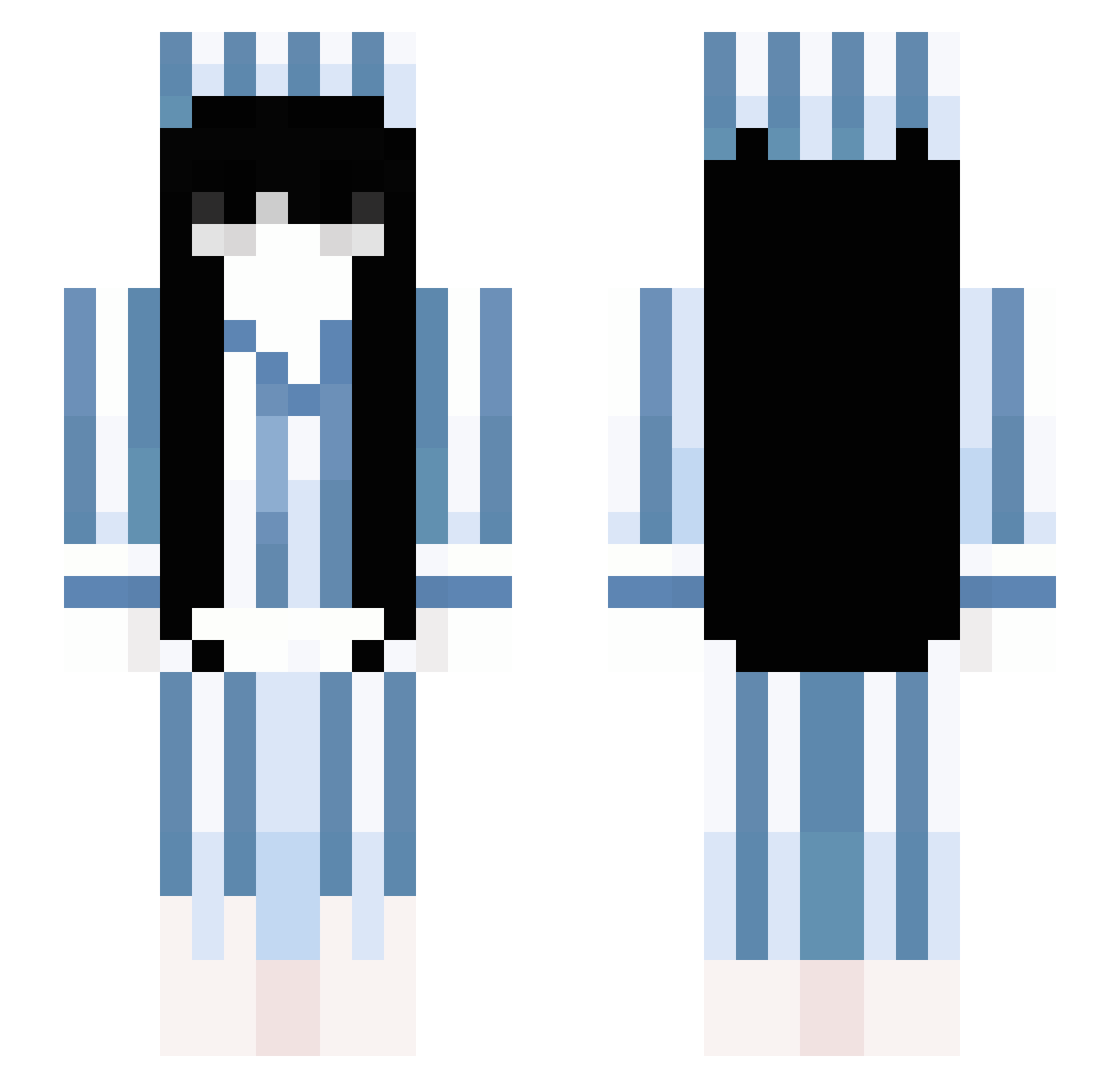 garden_20 Minecraft skin, front and back view