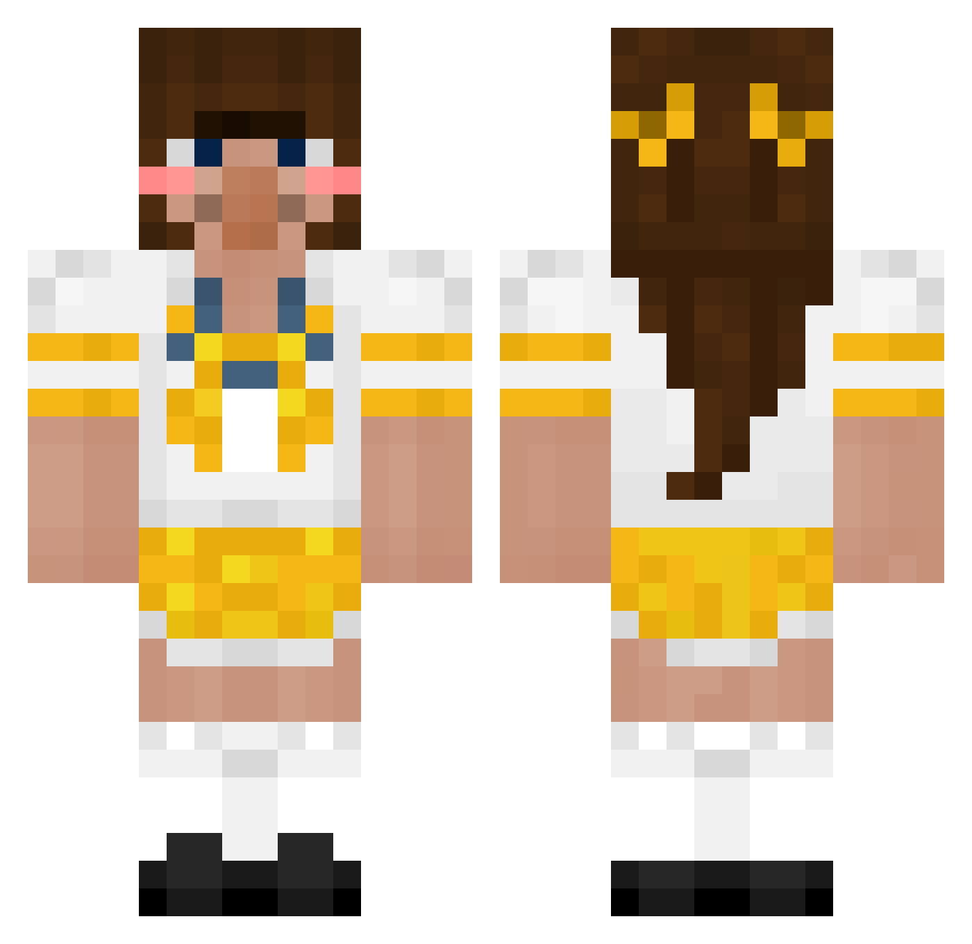 CCPEnthusiast Minecraft skin, front and back view