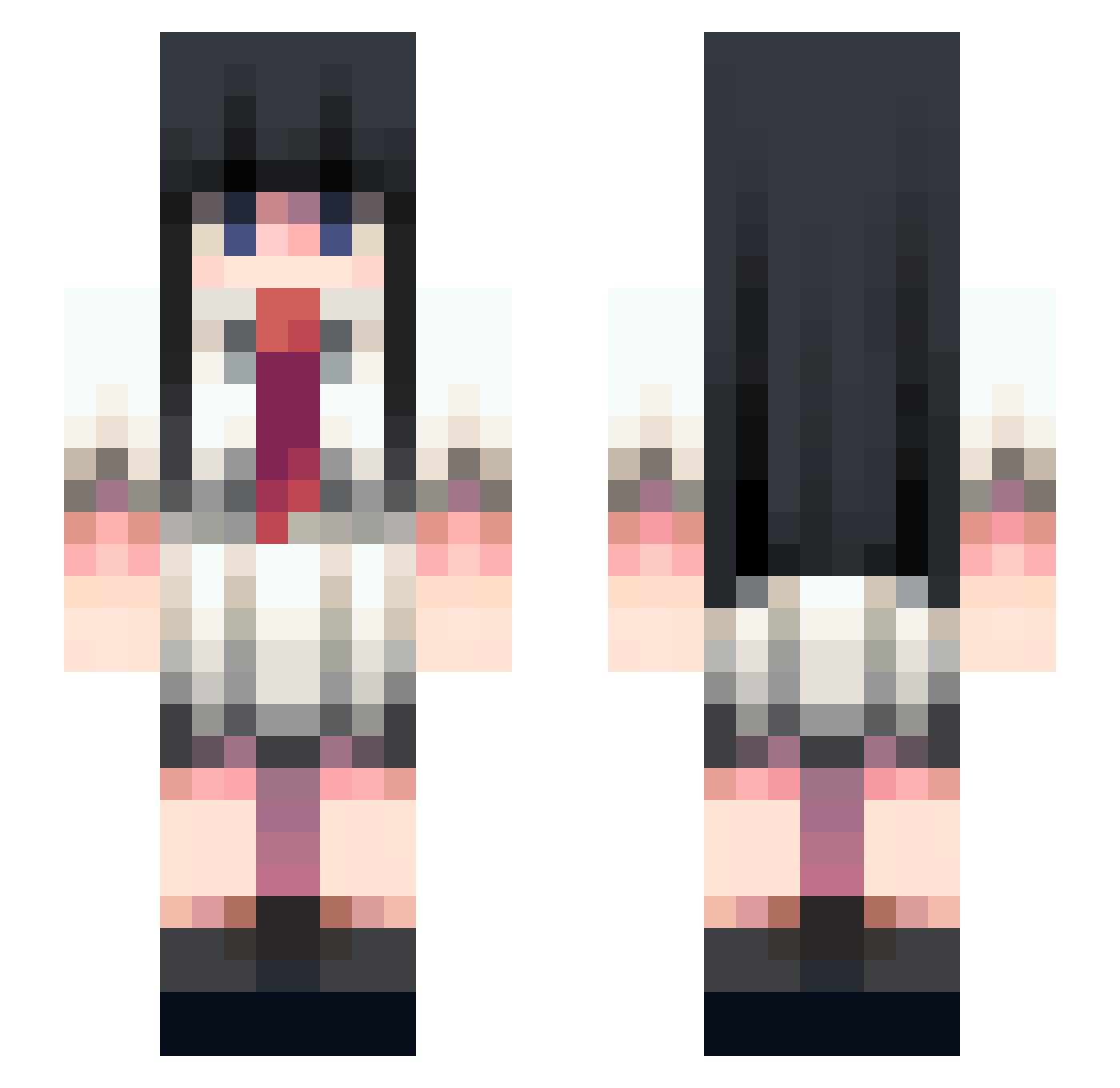 brownster9 Minecraft skin, front and back view