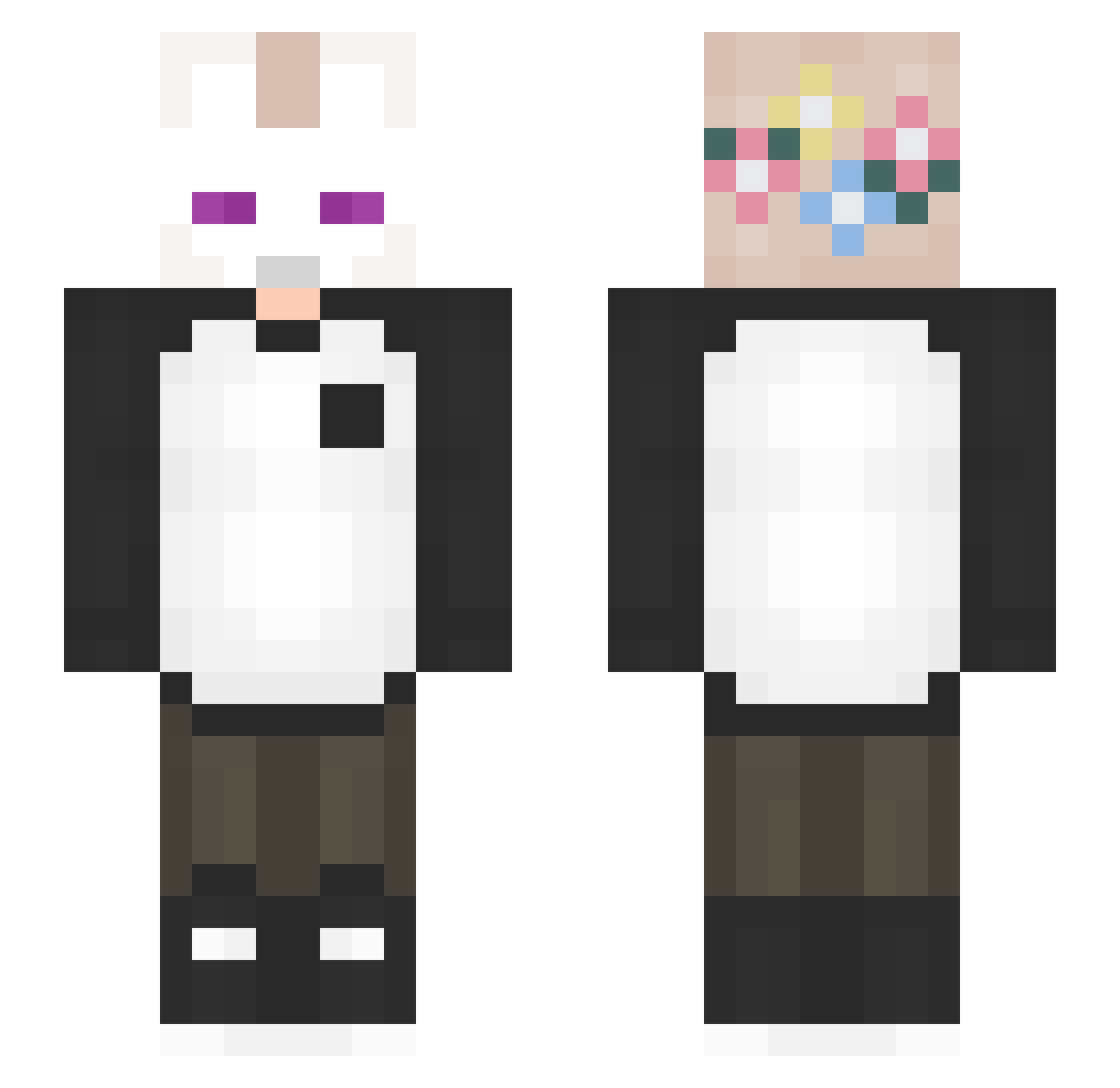 SiinoMarin Minecraft skin, front and back view