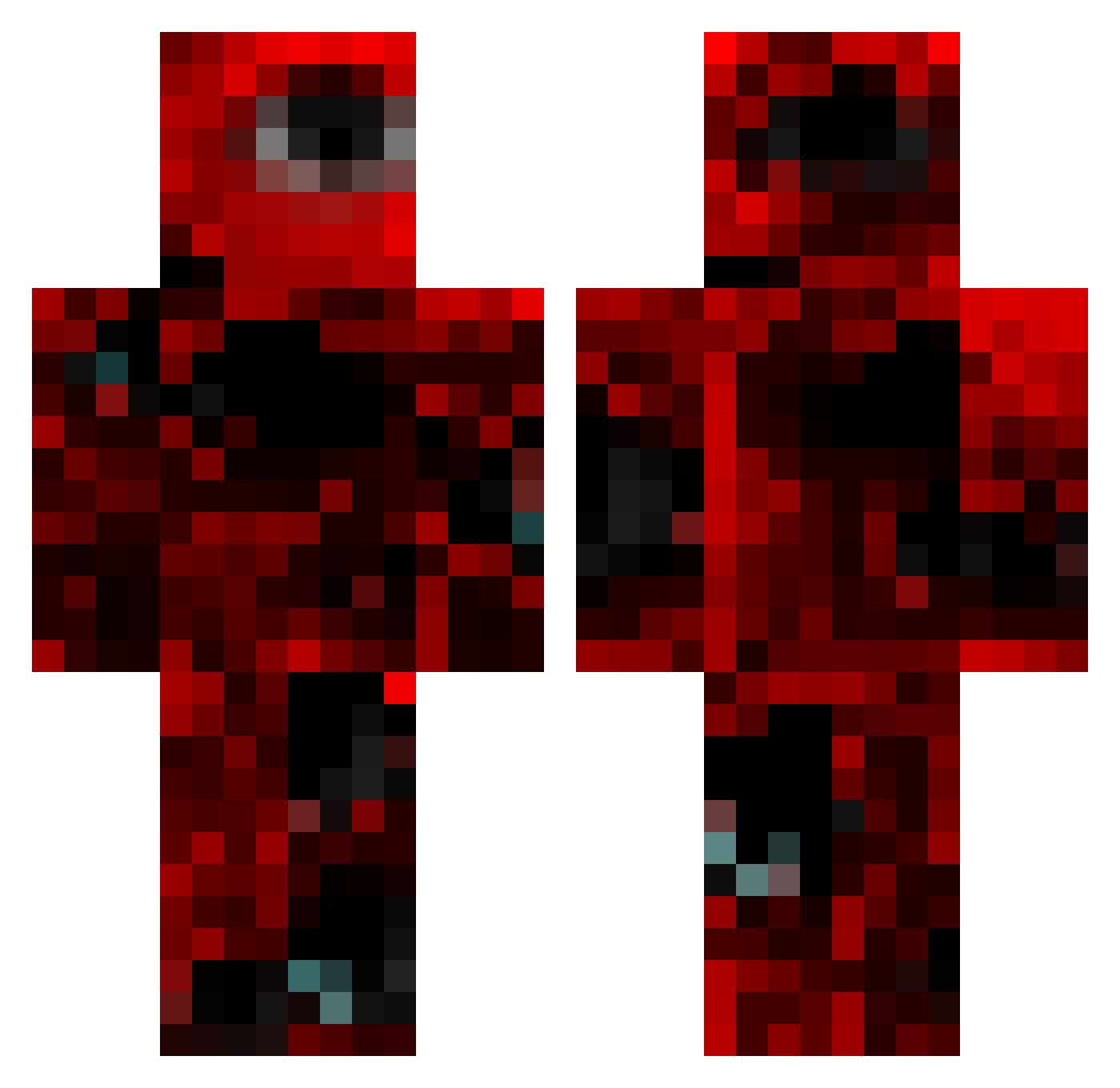 Shawnichek Minecraft skin, front and back view