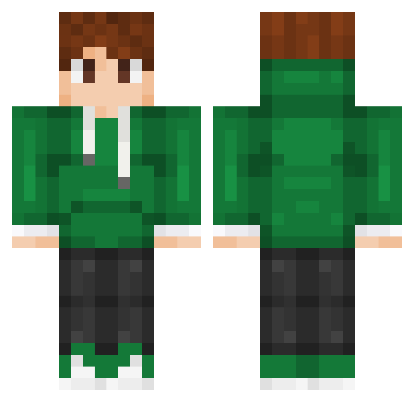 ThePlayer19603 Minecraft skin, front and back view