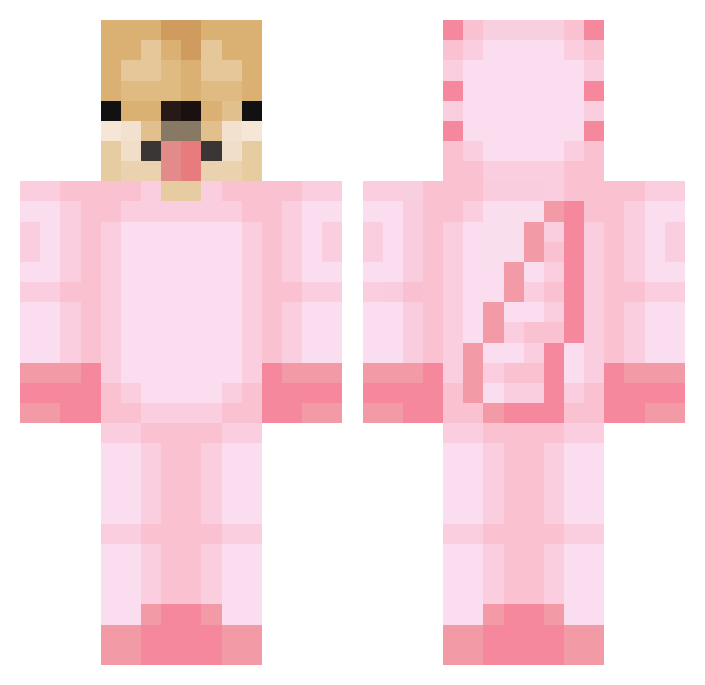 haveogri Minecraft skin, front and back view