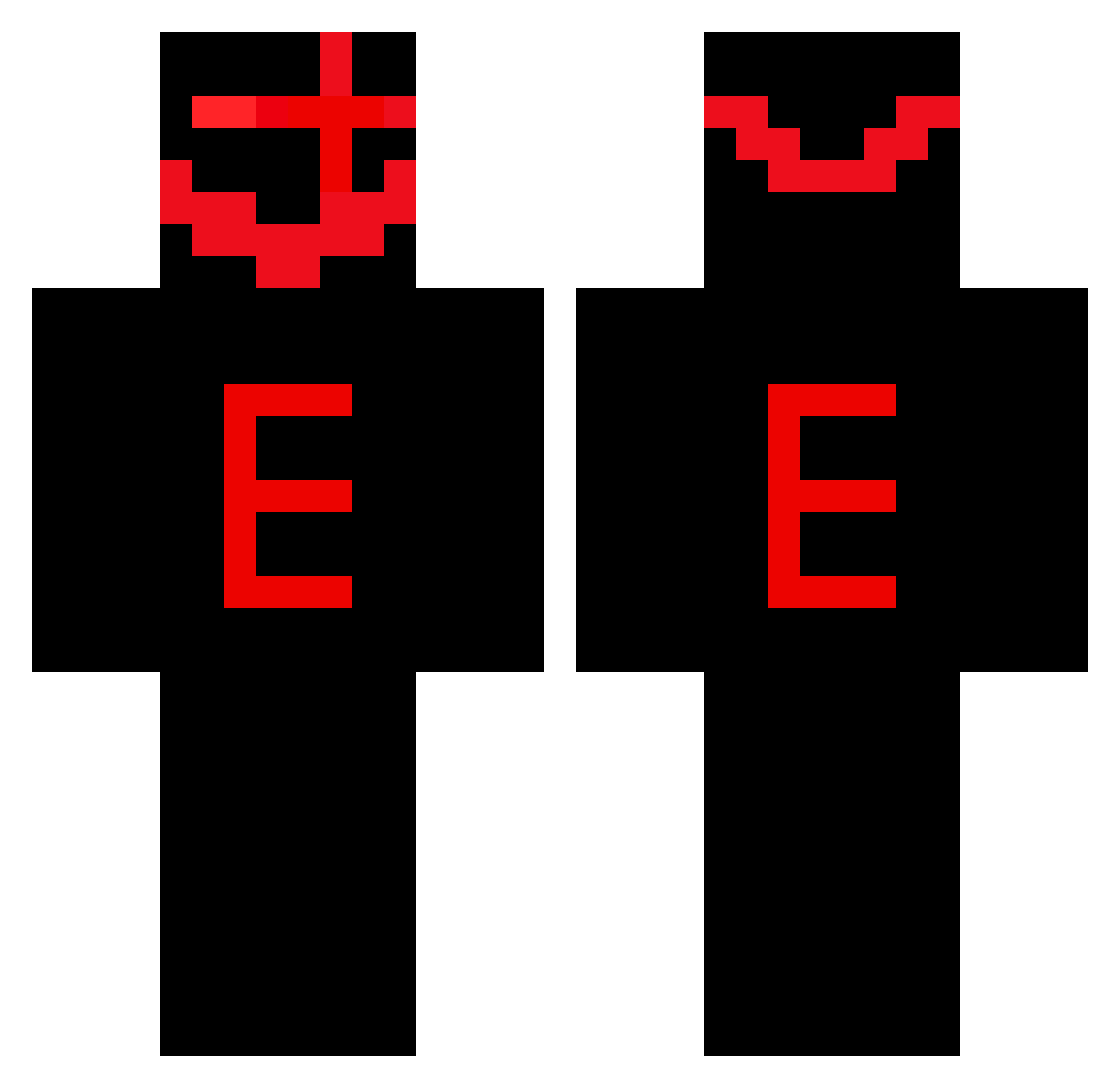 Just_Eend Minecraft skin, front and back view
