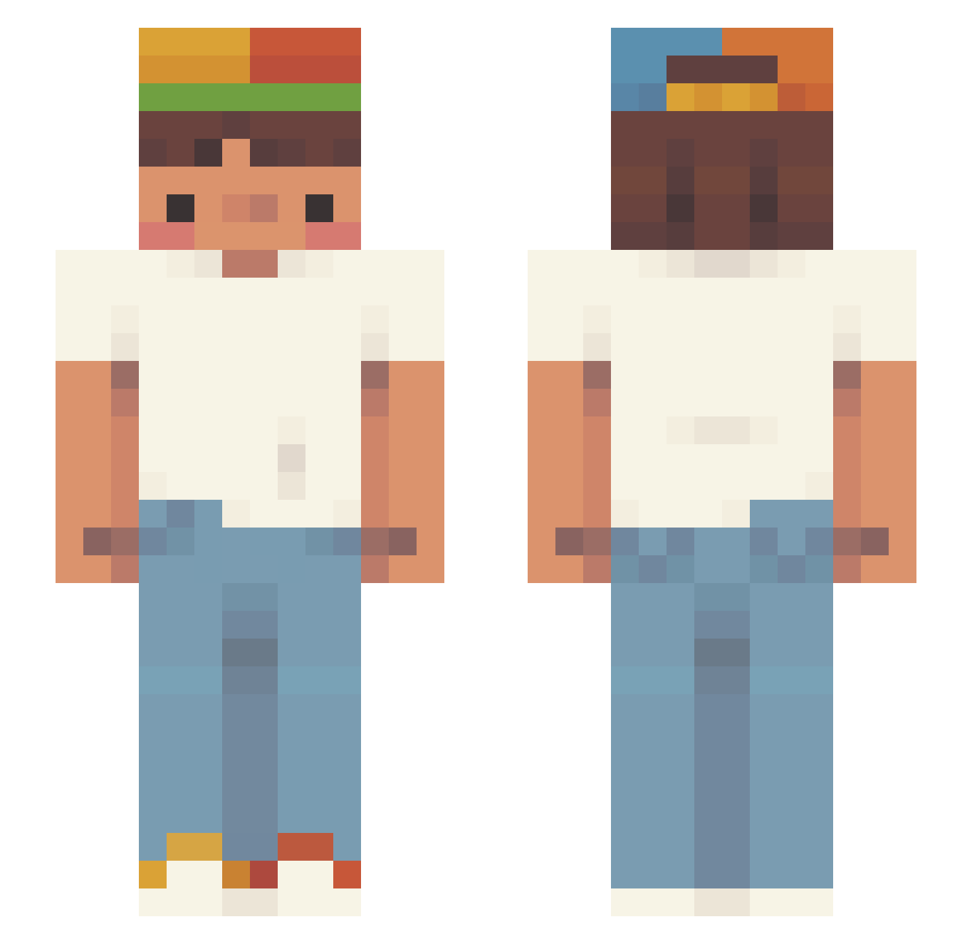 familyfun112 Minecraft skin, front and back view