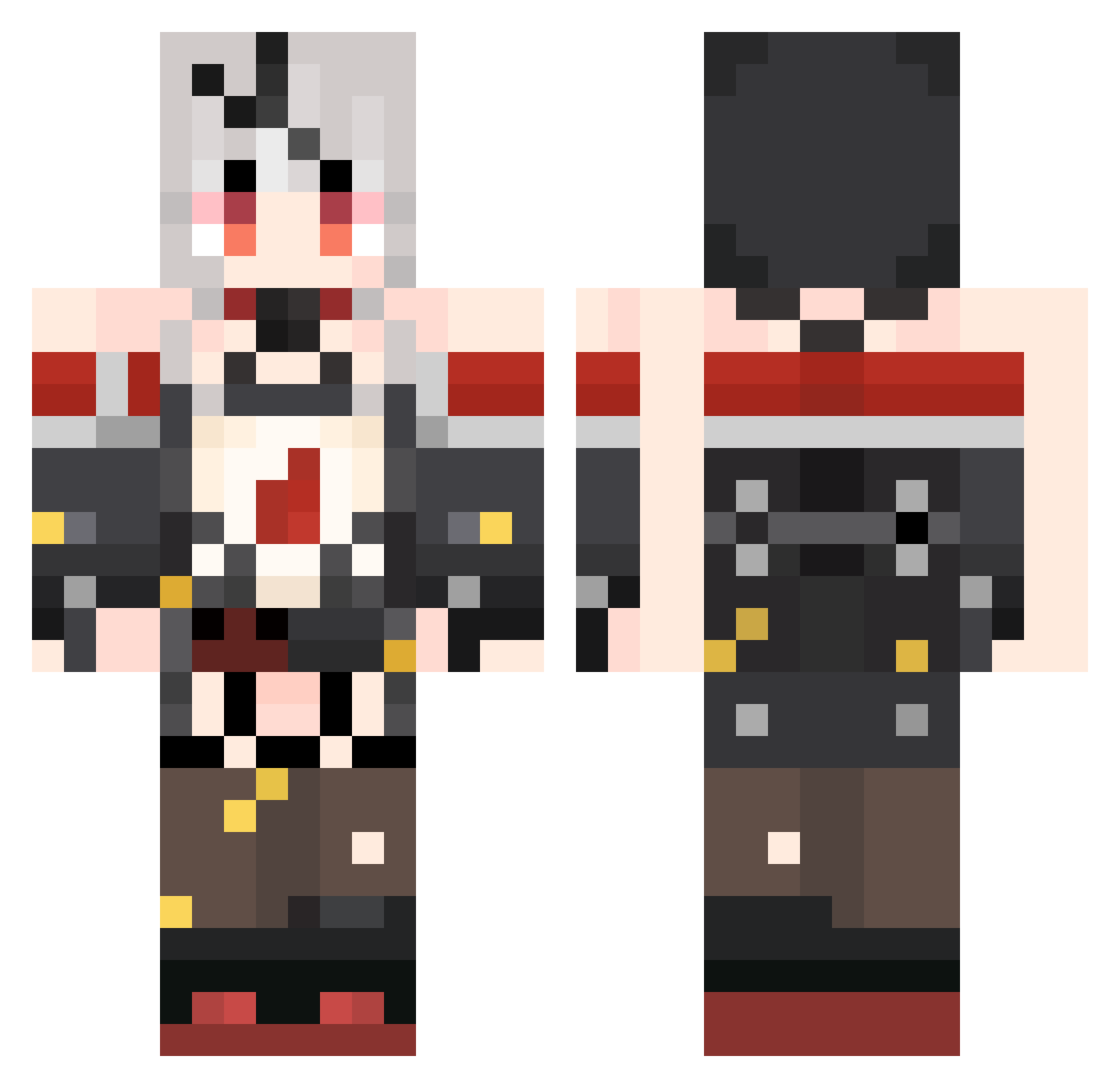 weiting0720 Minecraft skin, front and back view