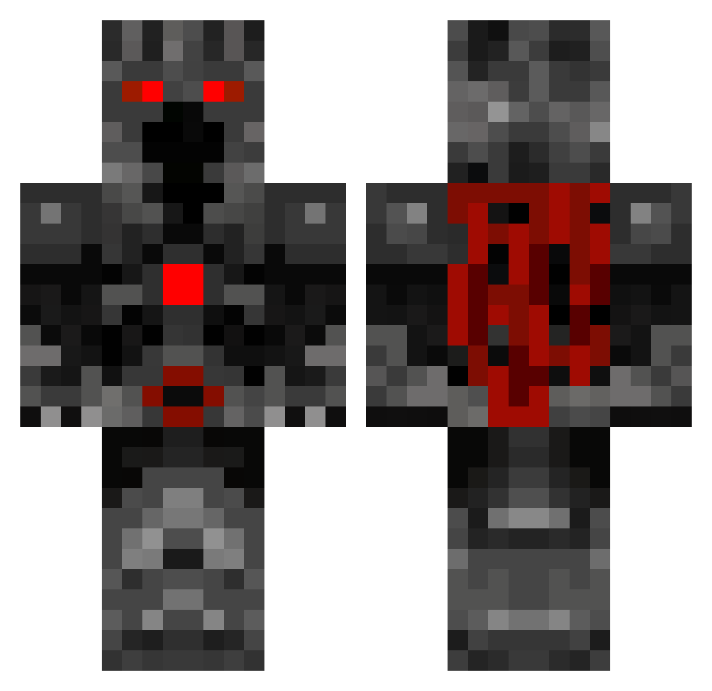 VanceVanlith Minecraft skin, front and back view