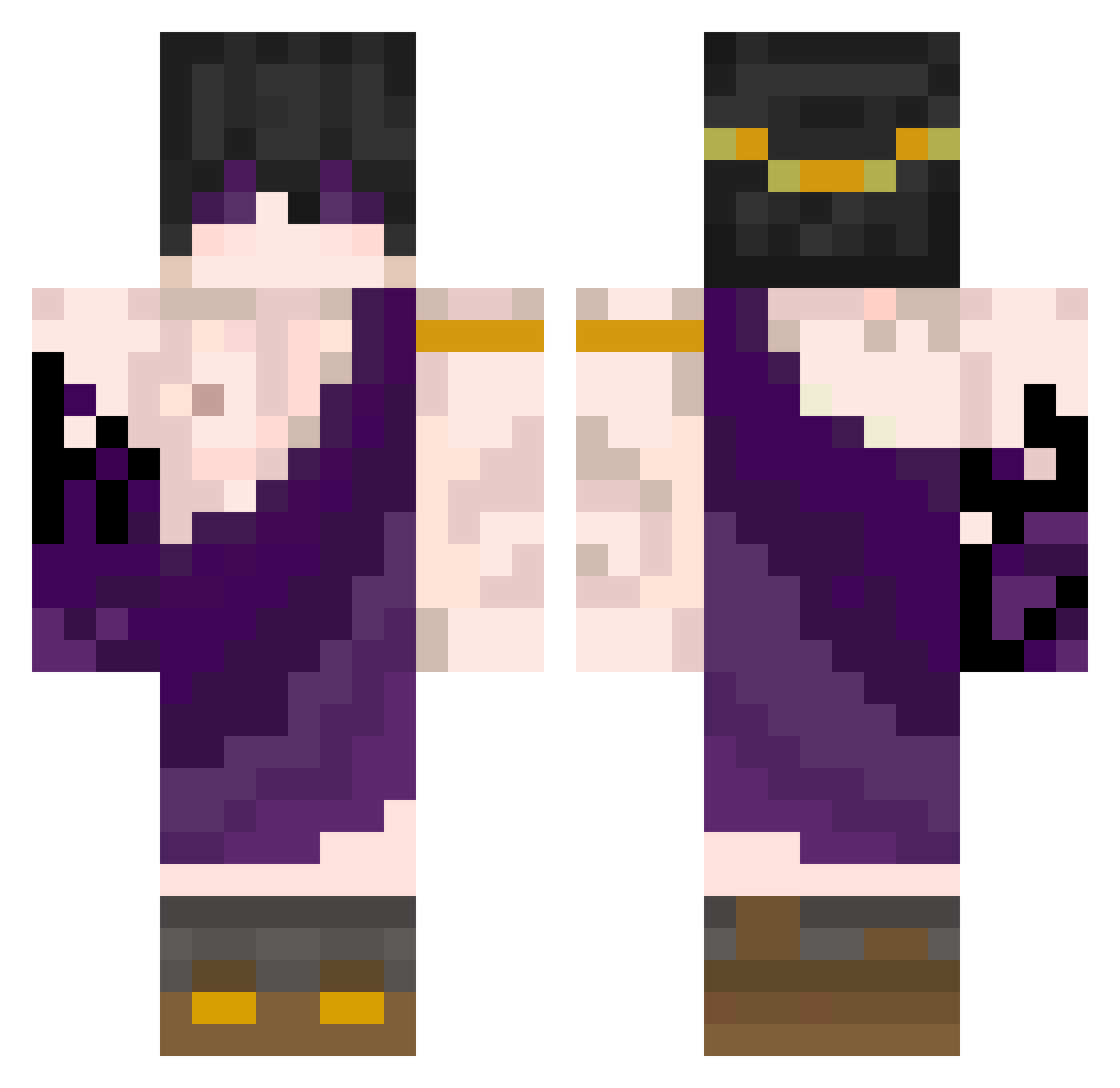 rxvyn__ Minecraft skin, front and back view