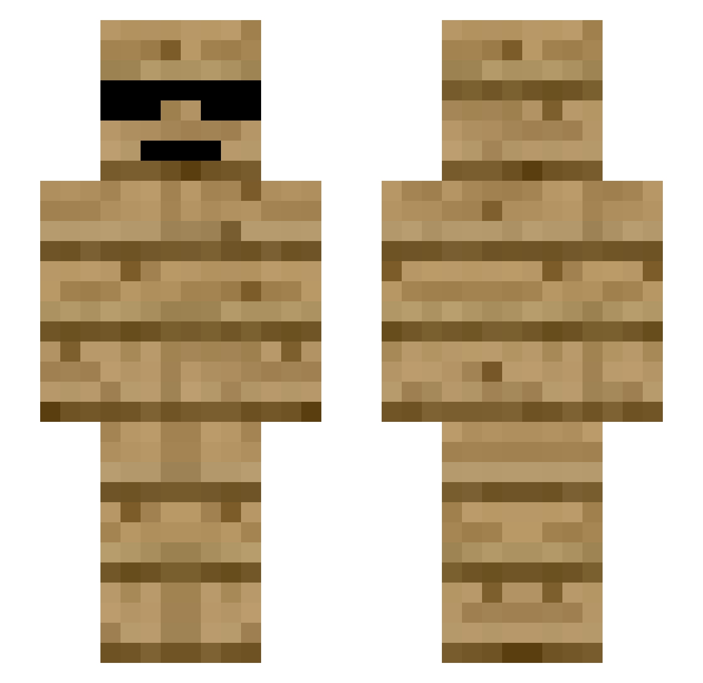 _Kiraus_ Minecraft skin, front and back view