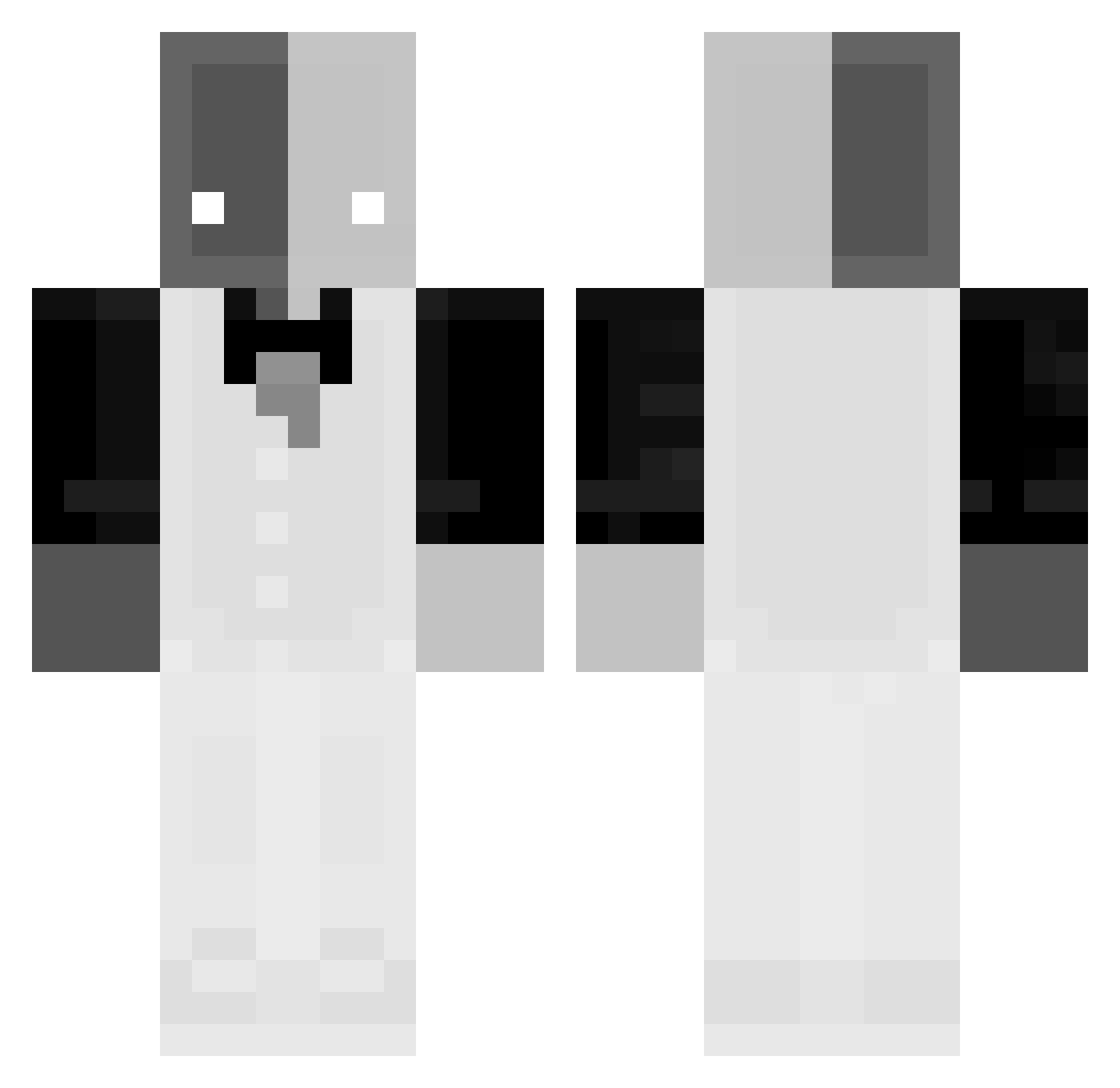 CEDU Minecraft skin, front and back view