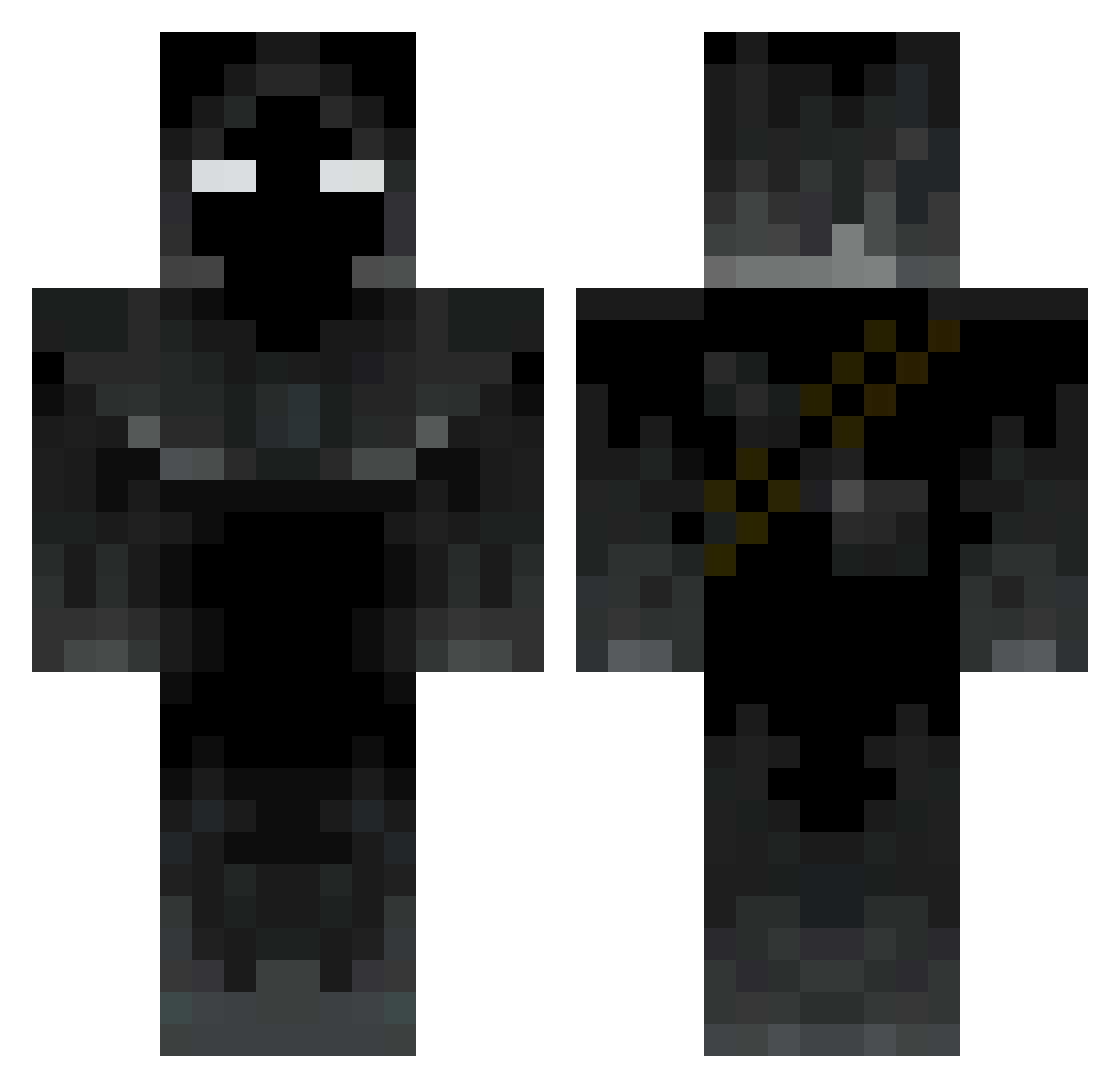 Azezal Minecraft skin, front and back view