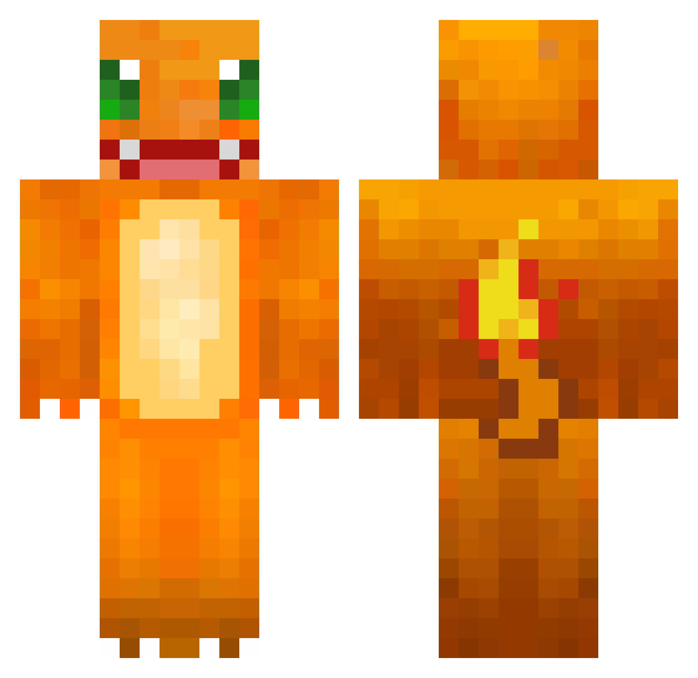 Dabiogerifd Minecraft skin, front and back view