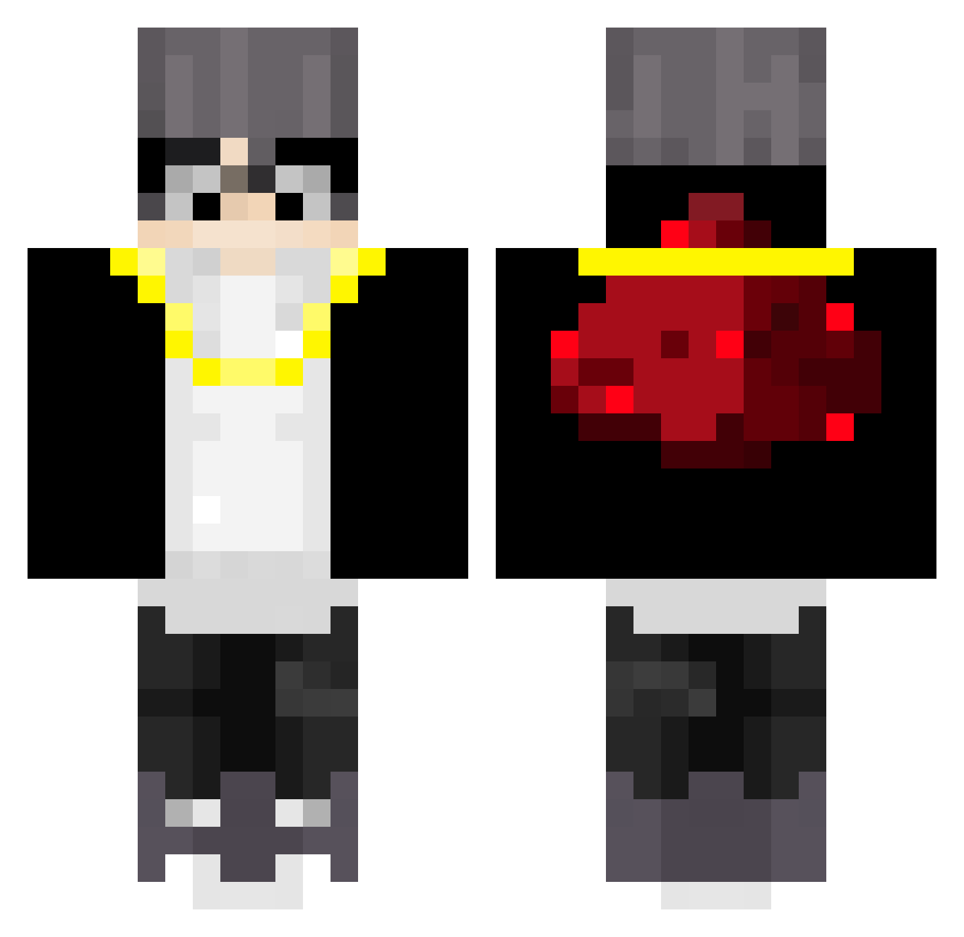 Qiuhe_ Minecraft skin, front and back view
