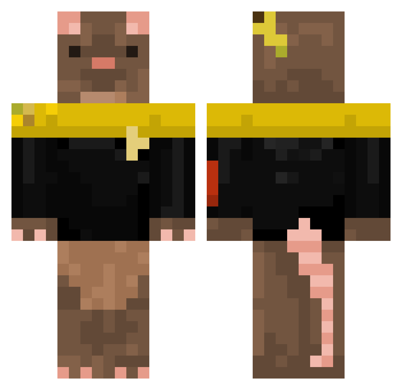 inkartsinc Minecraft skin, front and back view