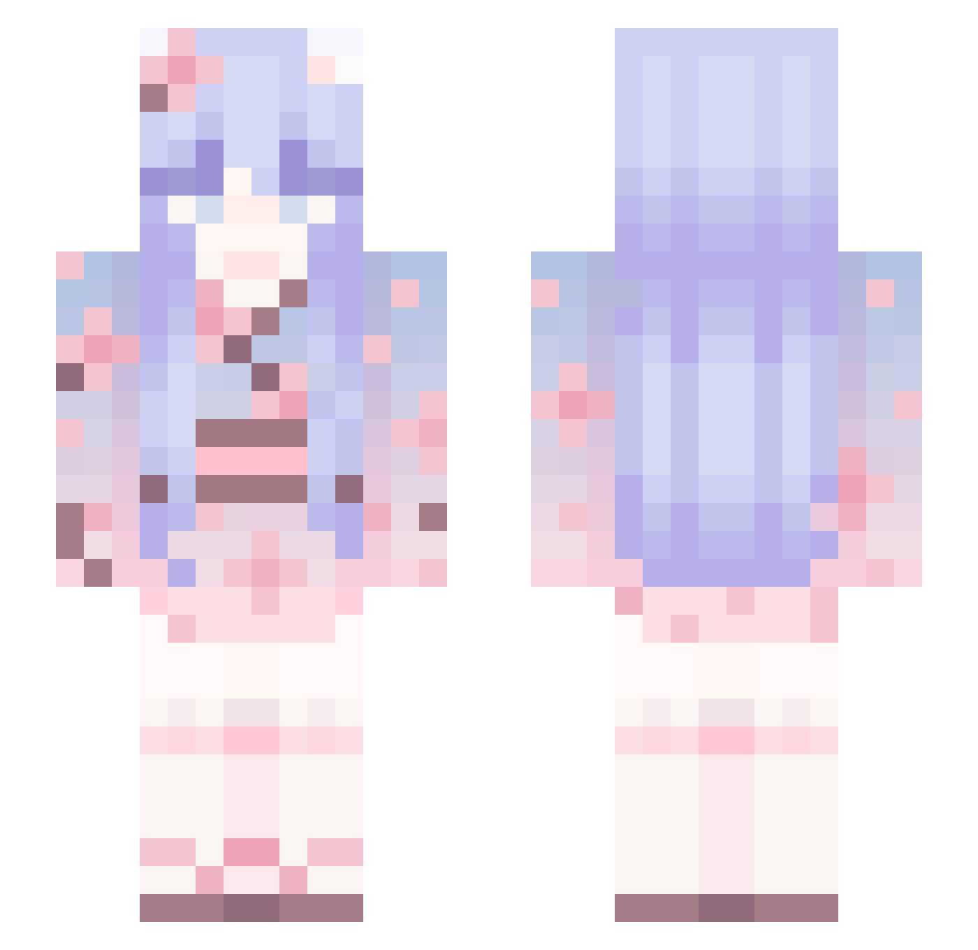 ChaseAtlantic101 Minecraft skin, front and back view