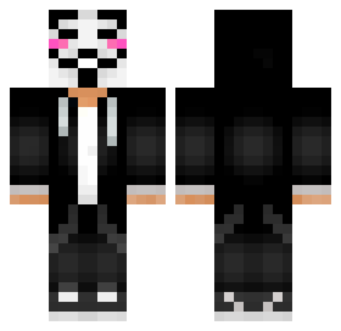 Genestealer84 Minecraft skin, front and back view
