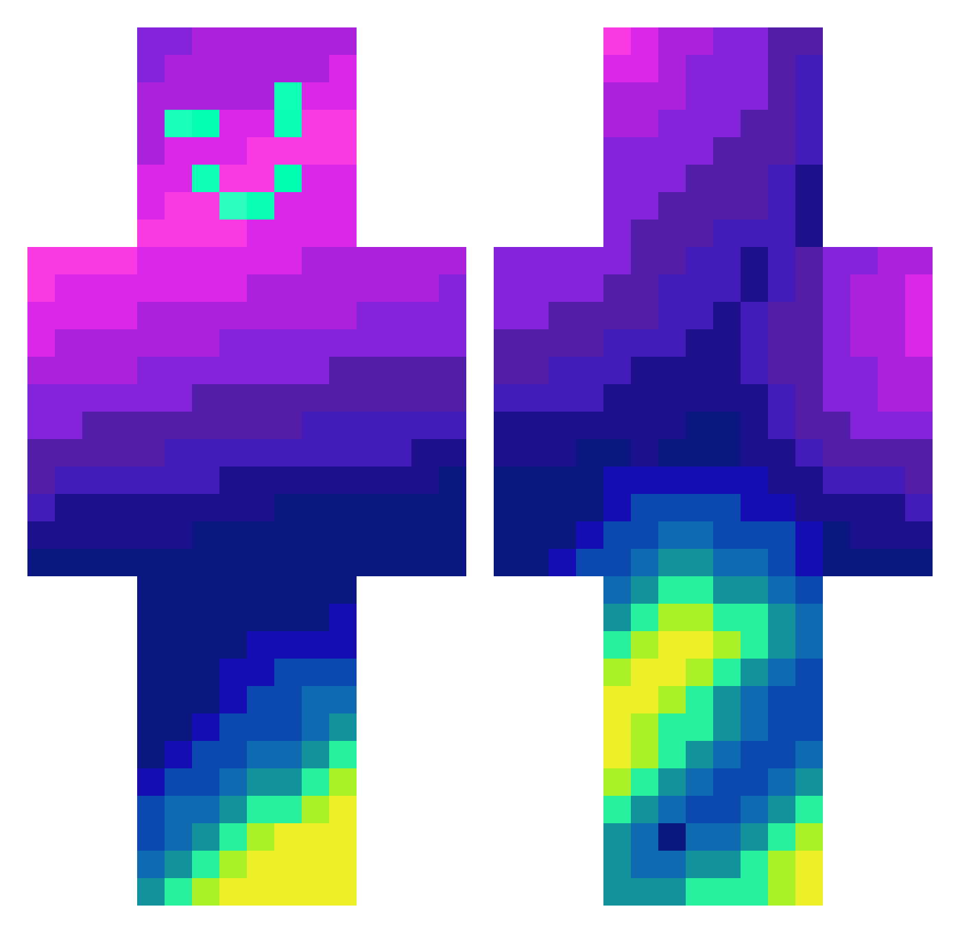 raymon_ddai Minecraft skin, front and back view