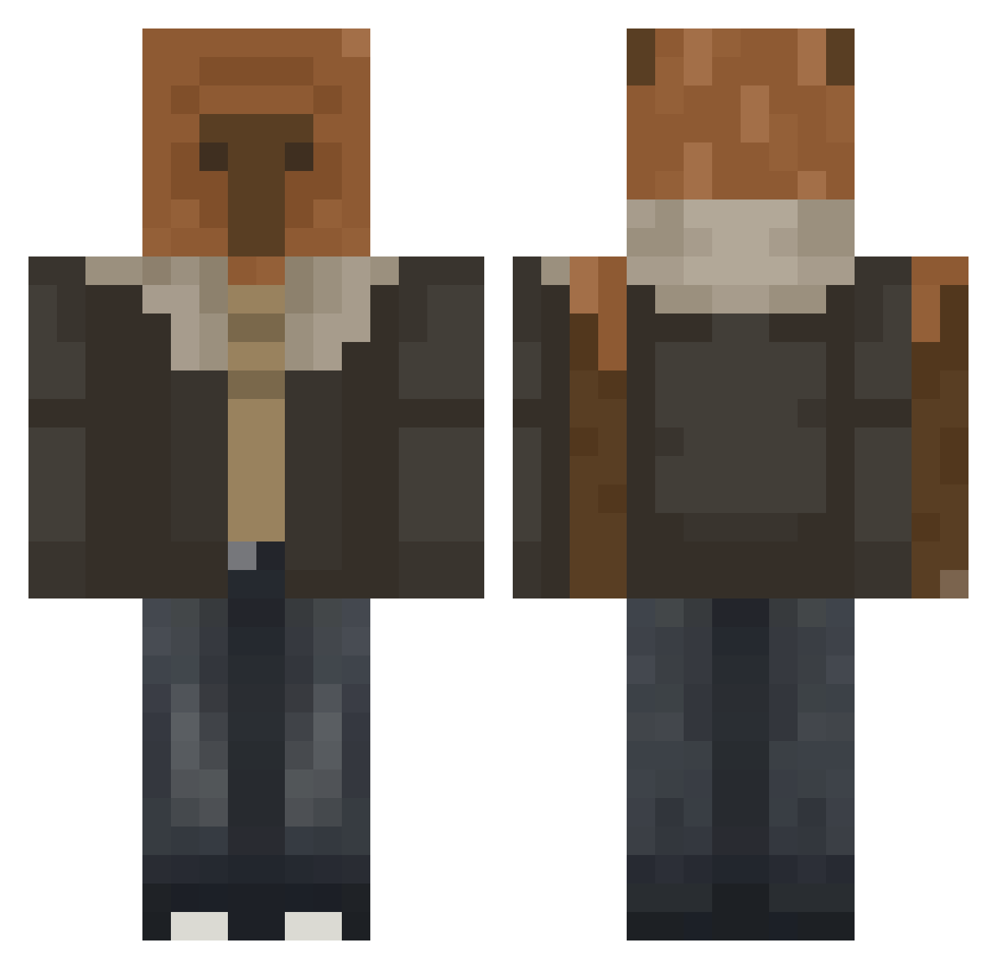 danonhik Minecraft skin, front and back view