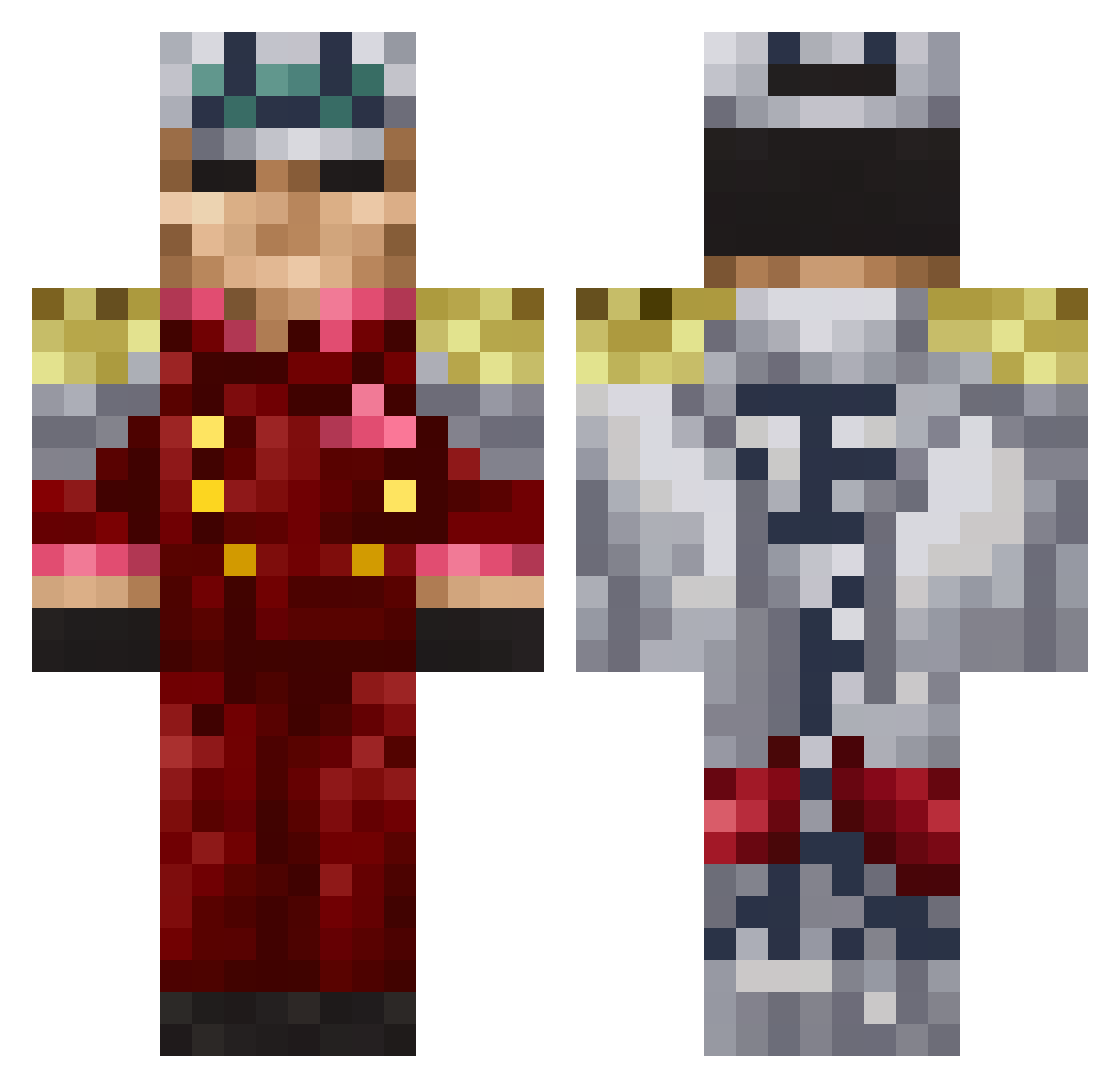 mango_b_6 Minecraft skin, front and back view