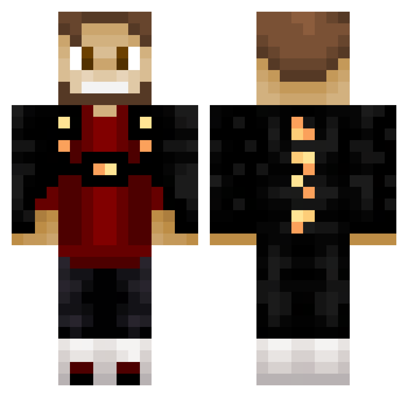 Mac_38 Minecraft skin, front and back view