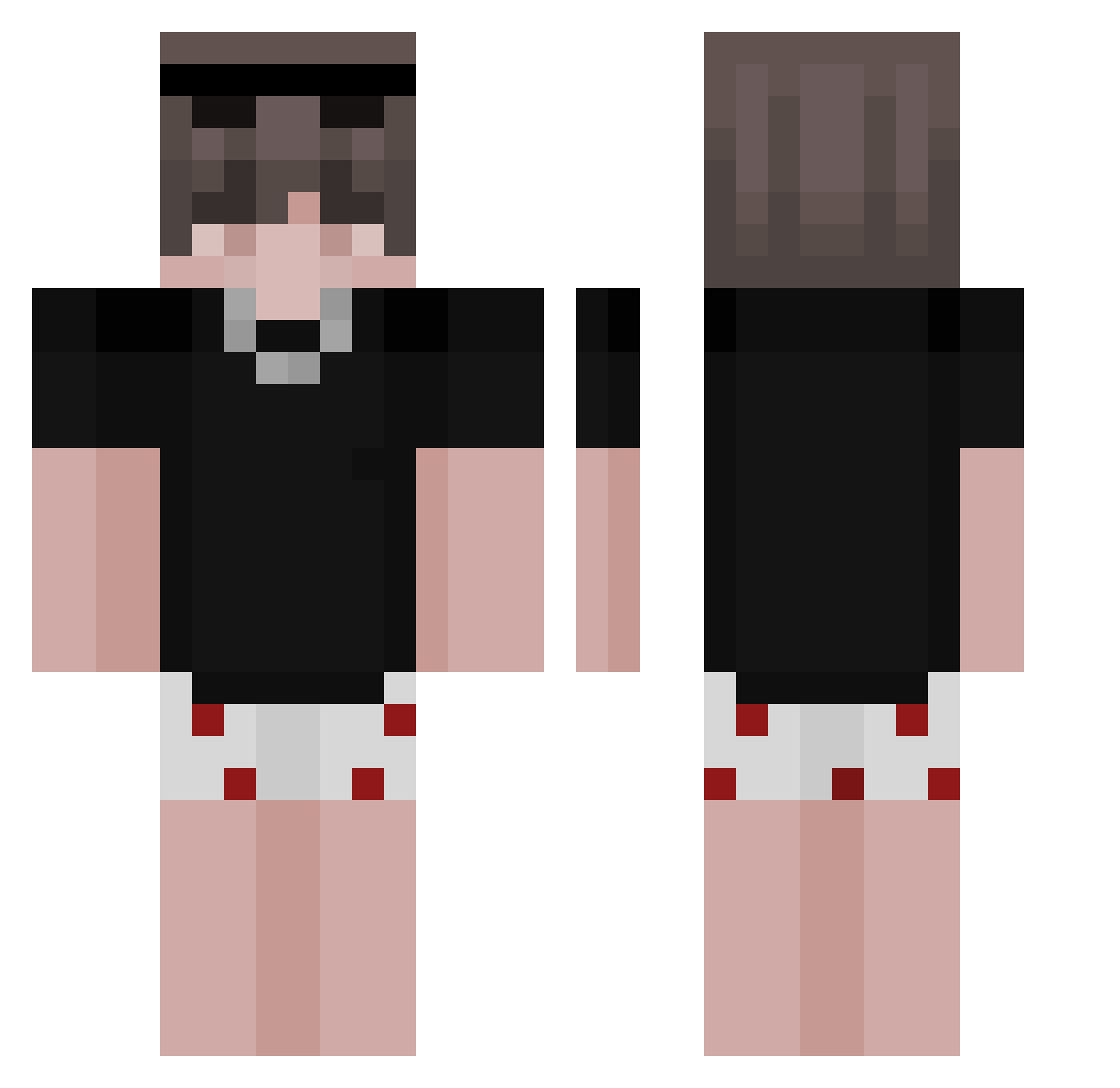 Riiiber27aNTaa Minecraft skin, front and back view