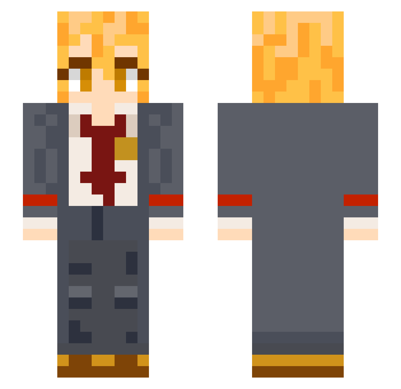 IDKwtiam Minecraft skin, front and back view